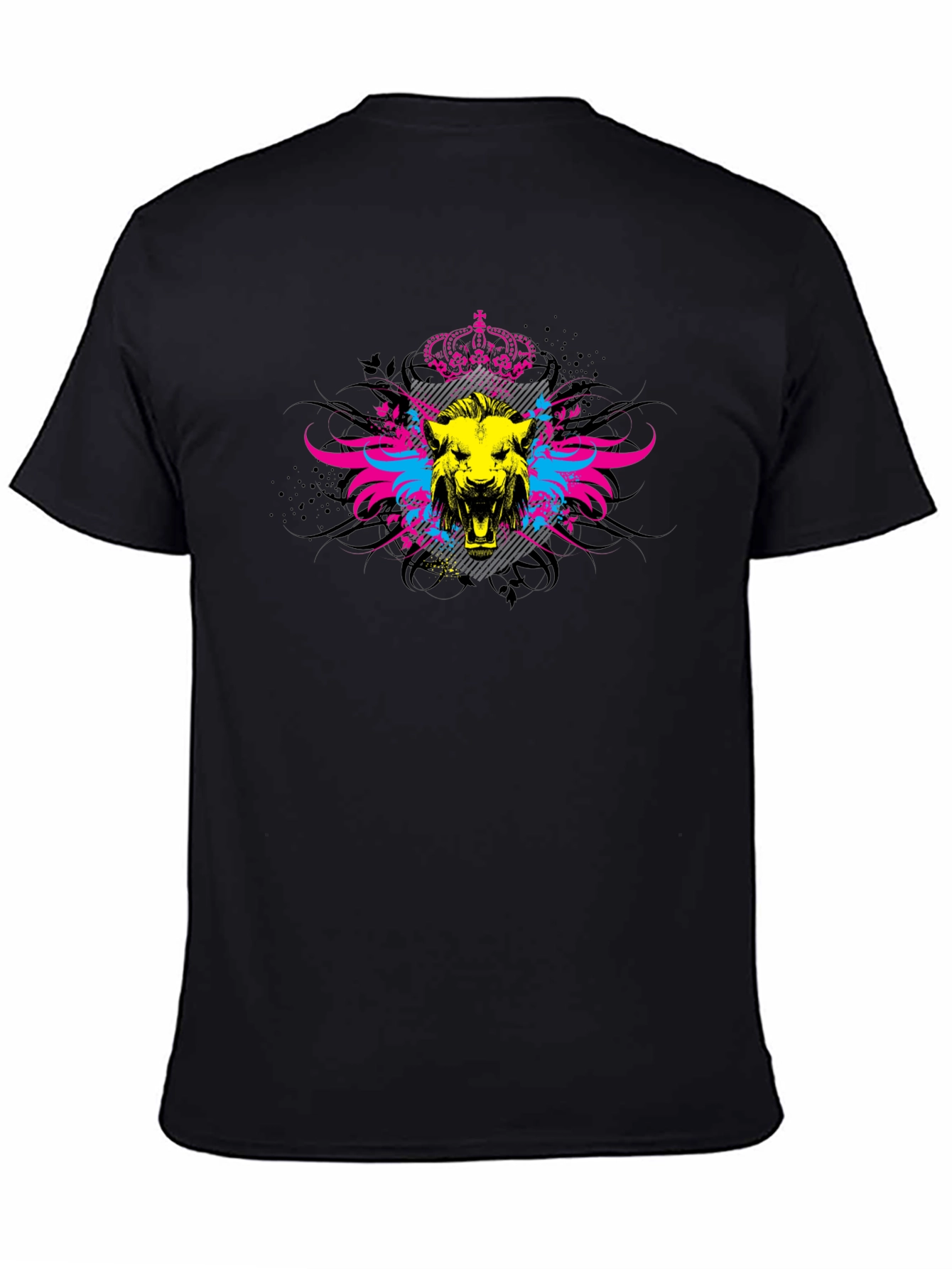 Lion Crest Graphic Black T-Shirt