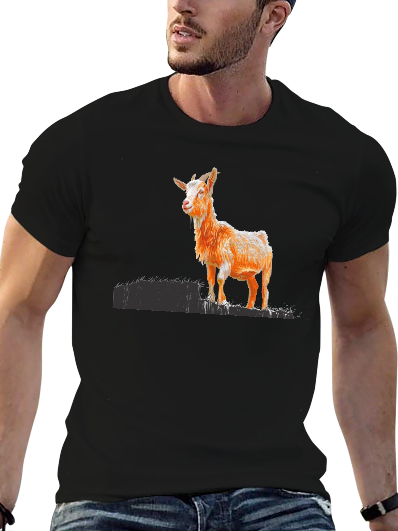 Goat Graphic Black T-Shirt