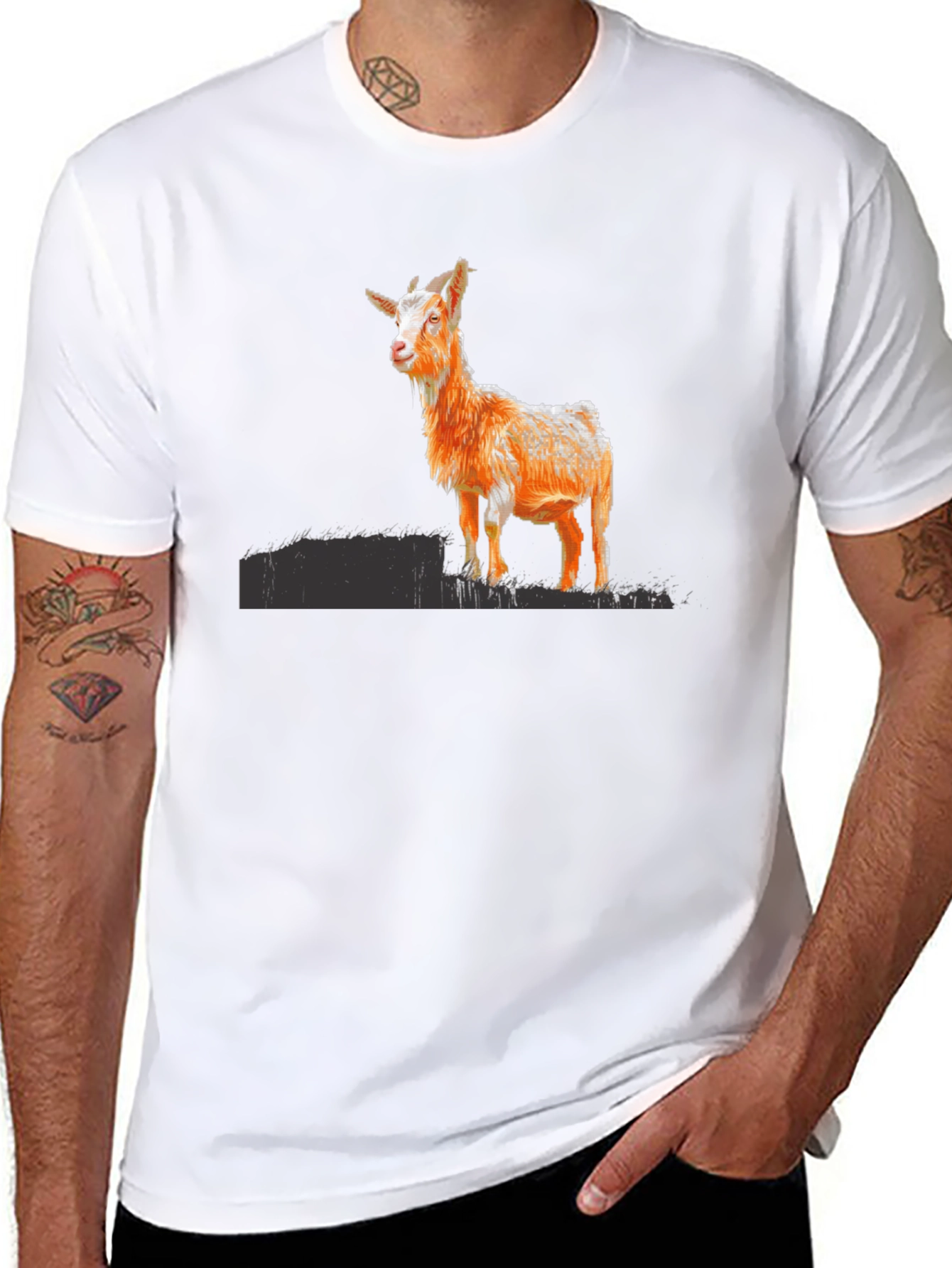 Goat Graphic Black T-Shirt
