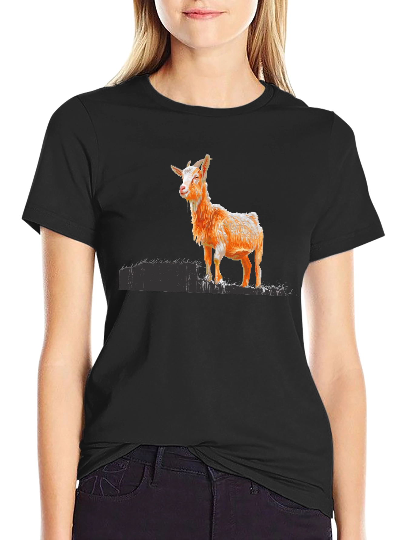 Goat Graphic Black T-Shirt