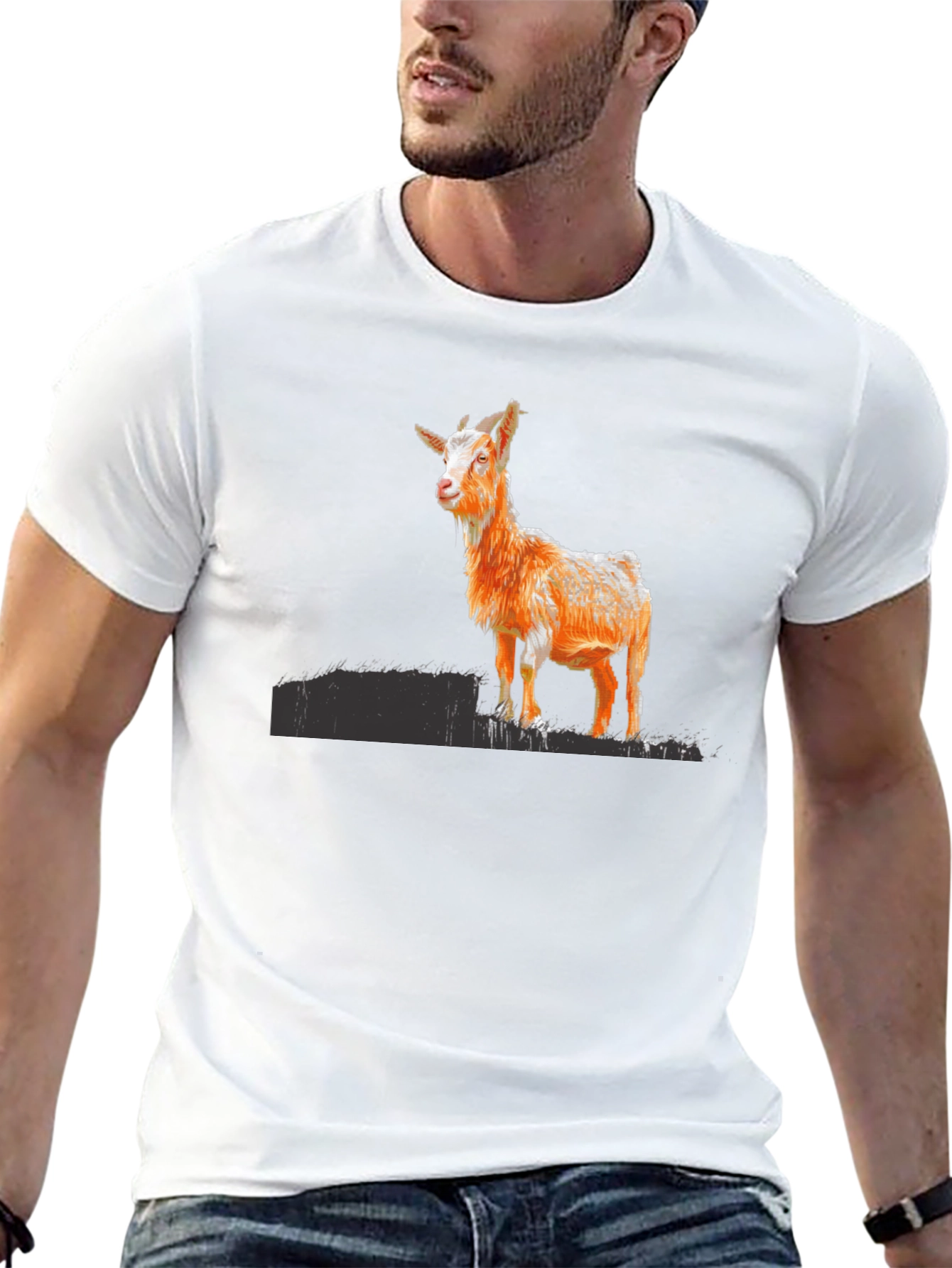 Goat Graphic Black T-Shirt
