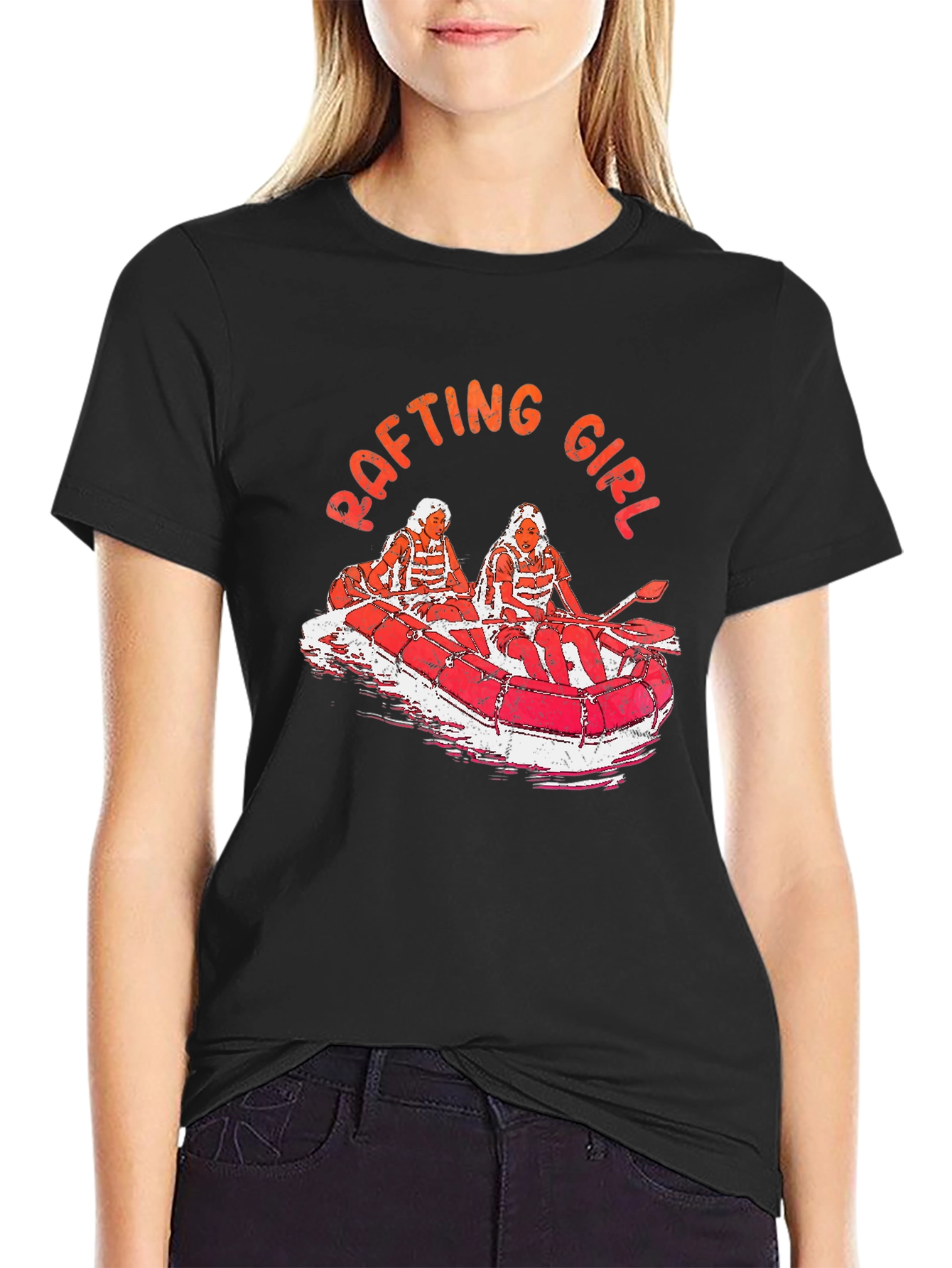 Rafting Girl Graphic Tee - Adventure T-Shirt
