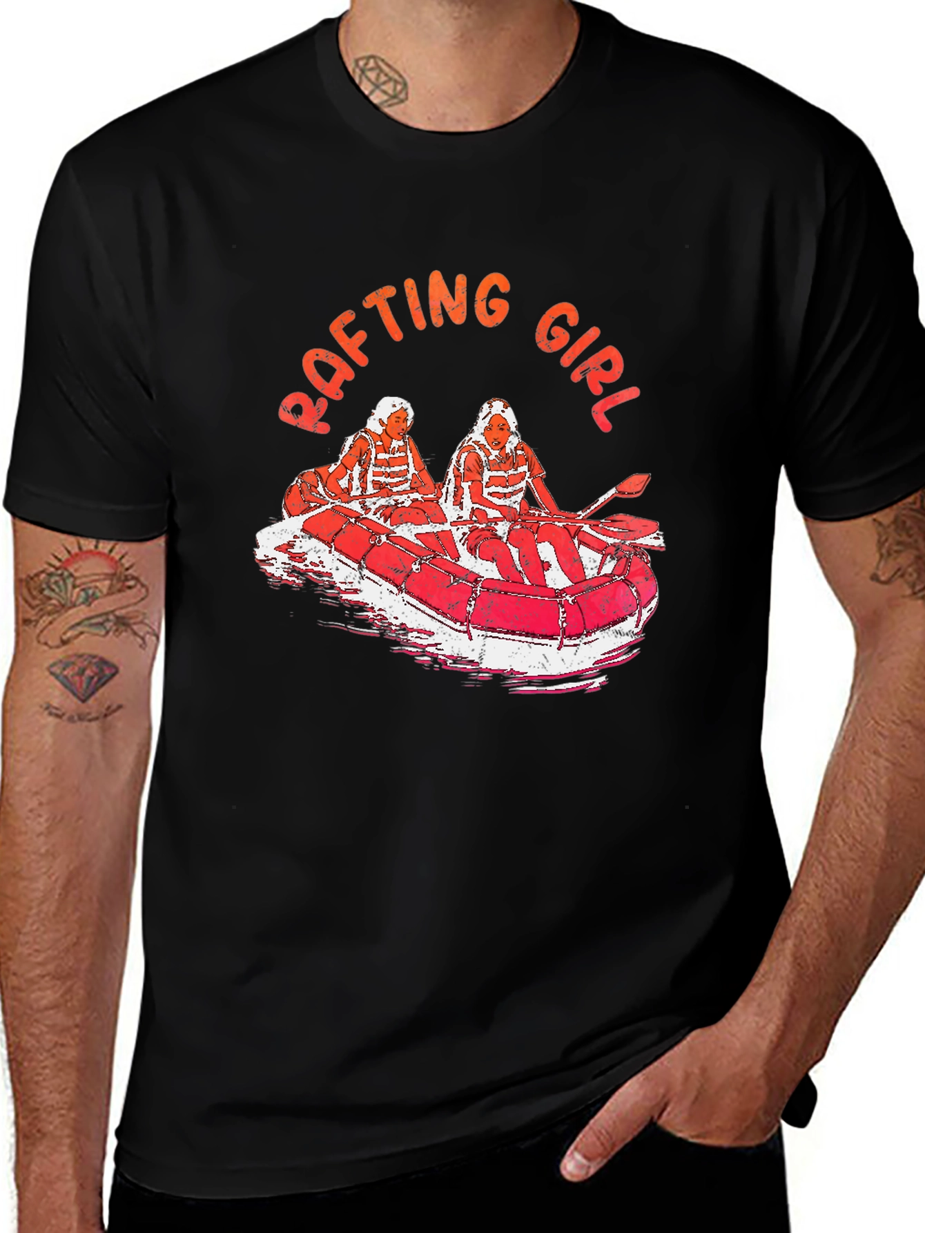 Rafting Girl Graphic Tee - Adventure T-Shirt