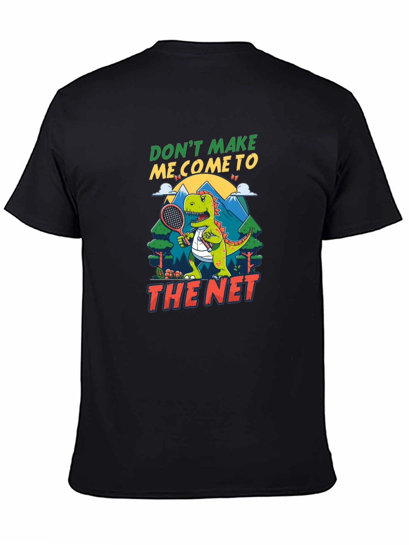 Funny Dinosaur Tennis T-Shirt