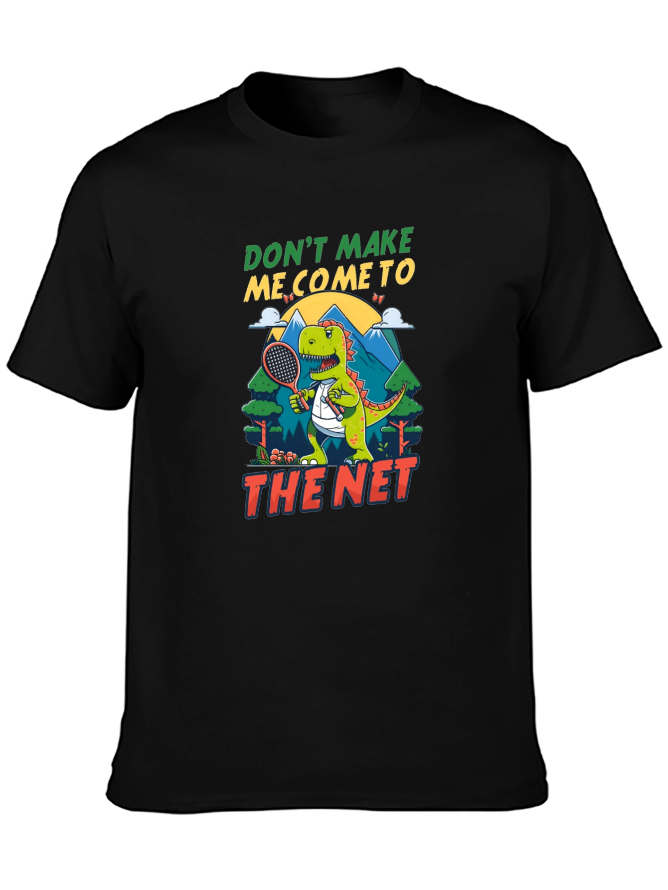 Funny Dinosaur Tennis T-Shirt