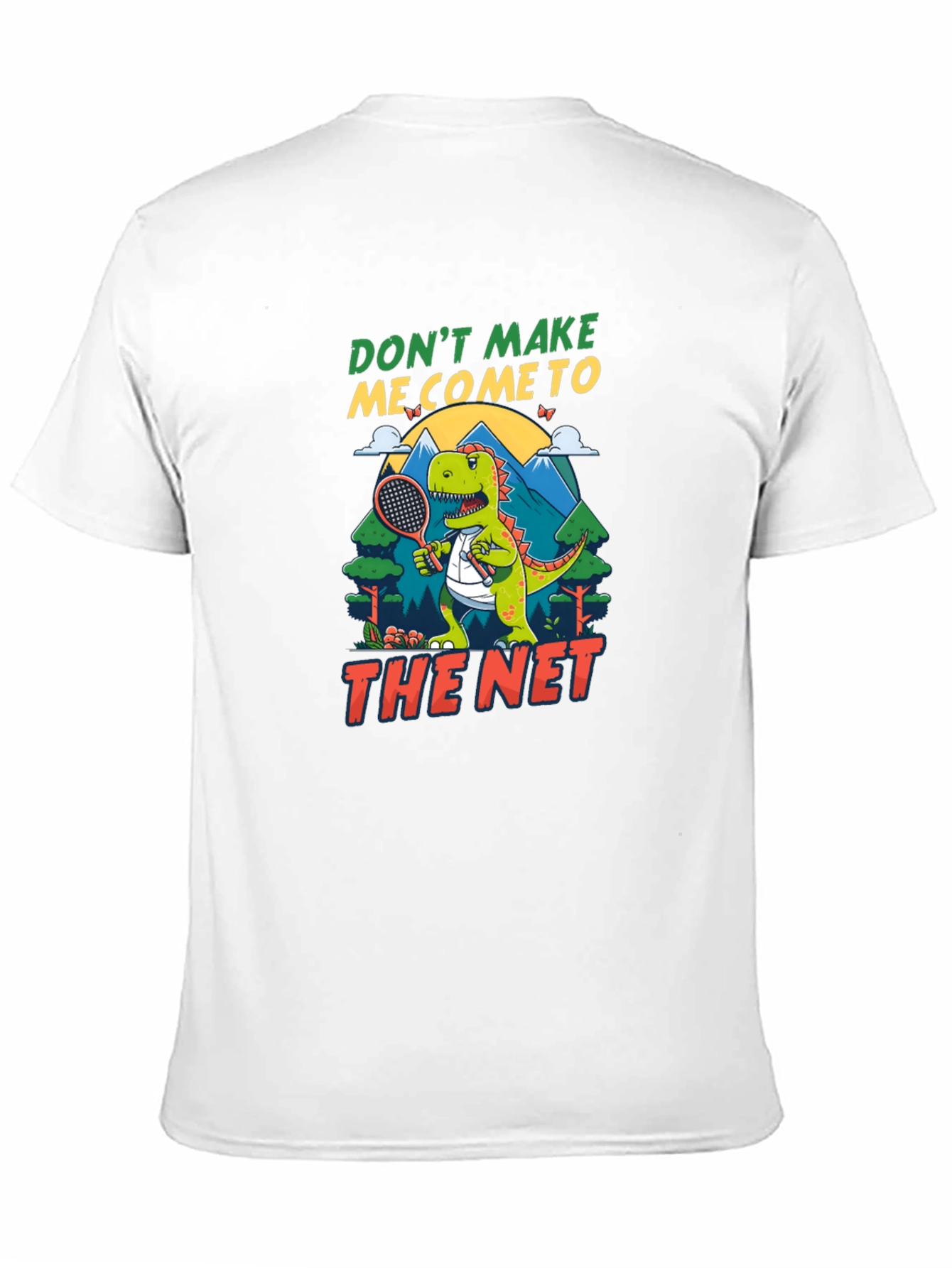 Funny Dinosaur Tennis T-Shirt