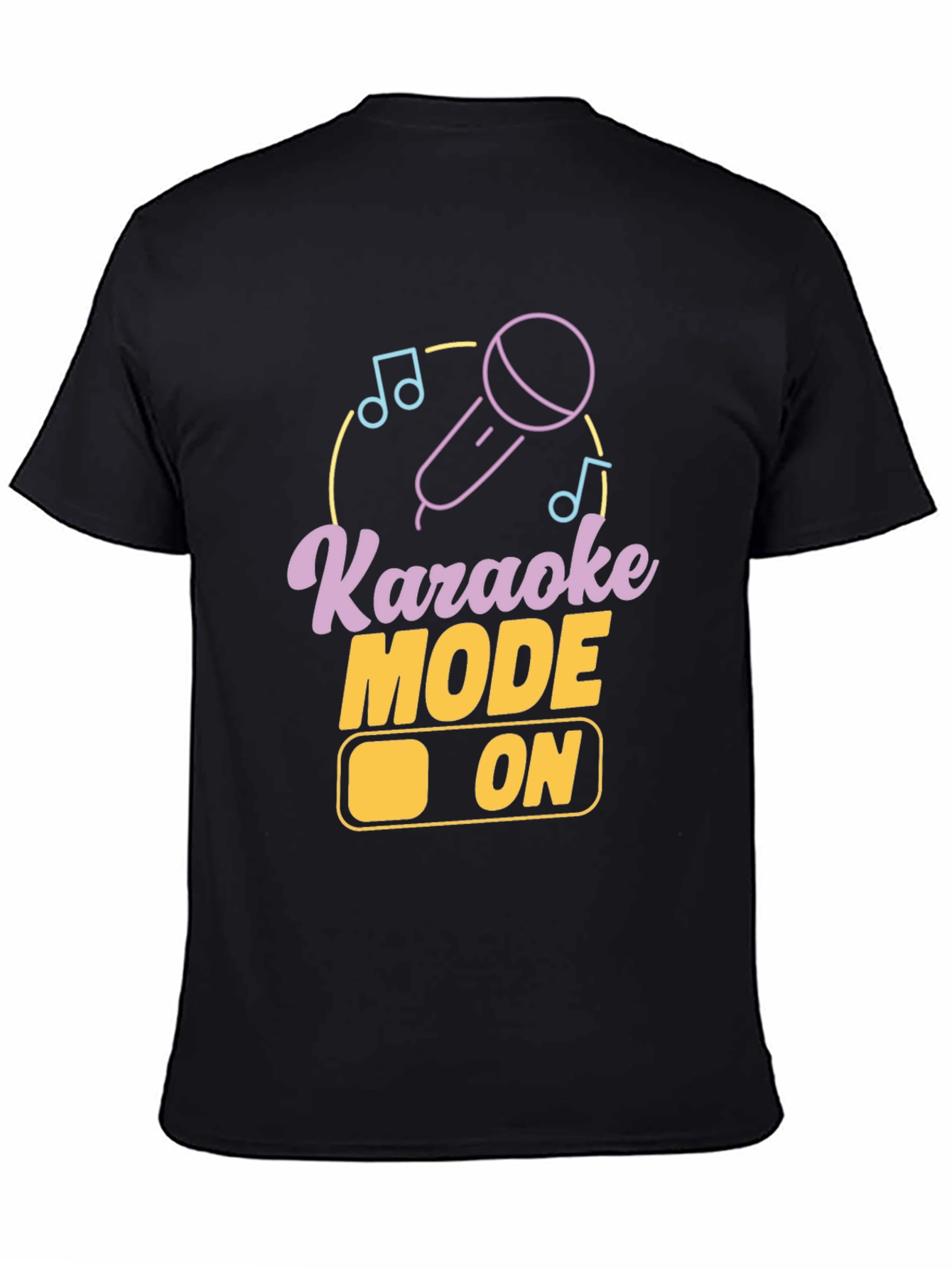 Karaoke Mode On Graphic Tee - Black