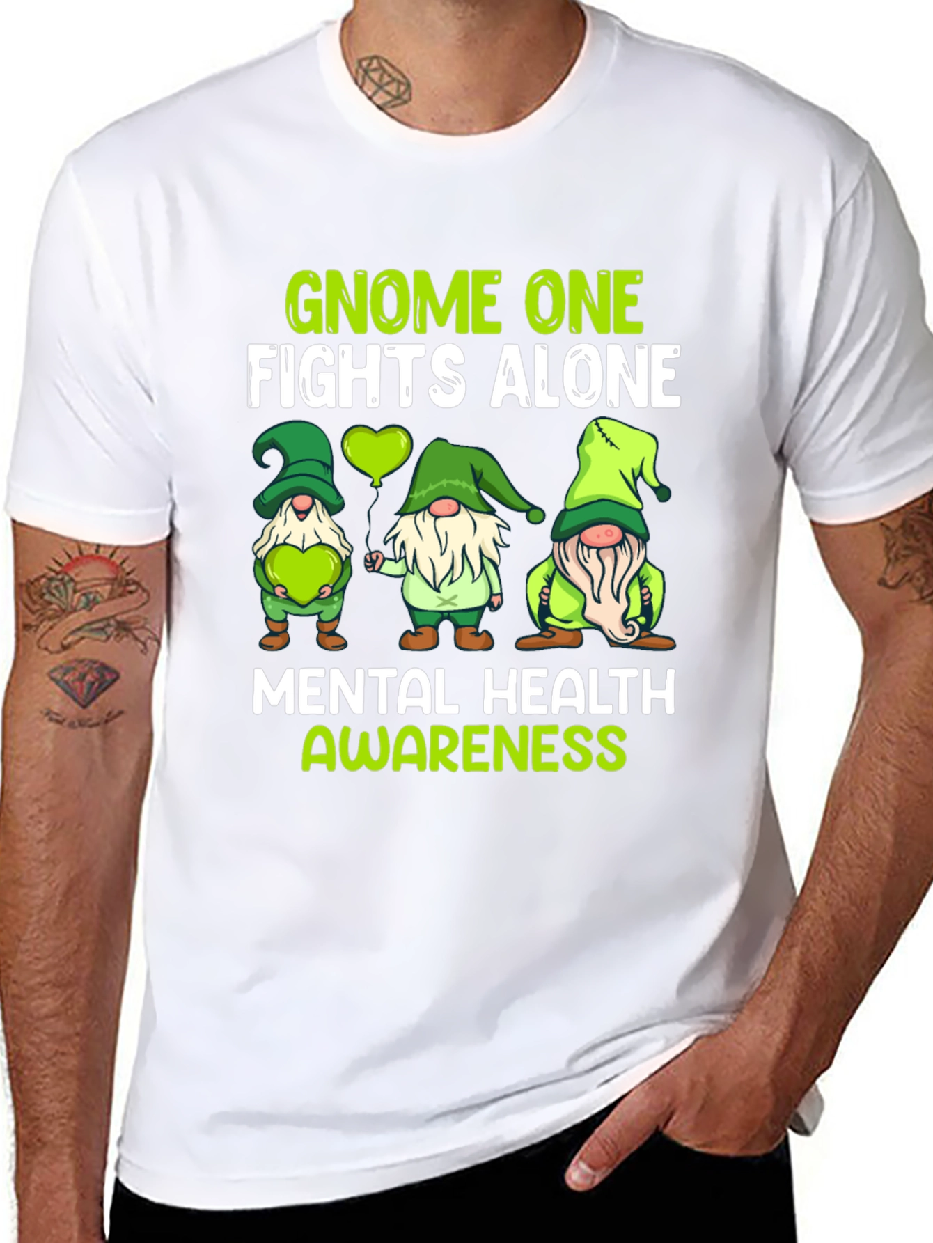 Mental Health Awareness Gnome T-Shirt