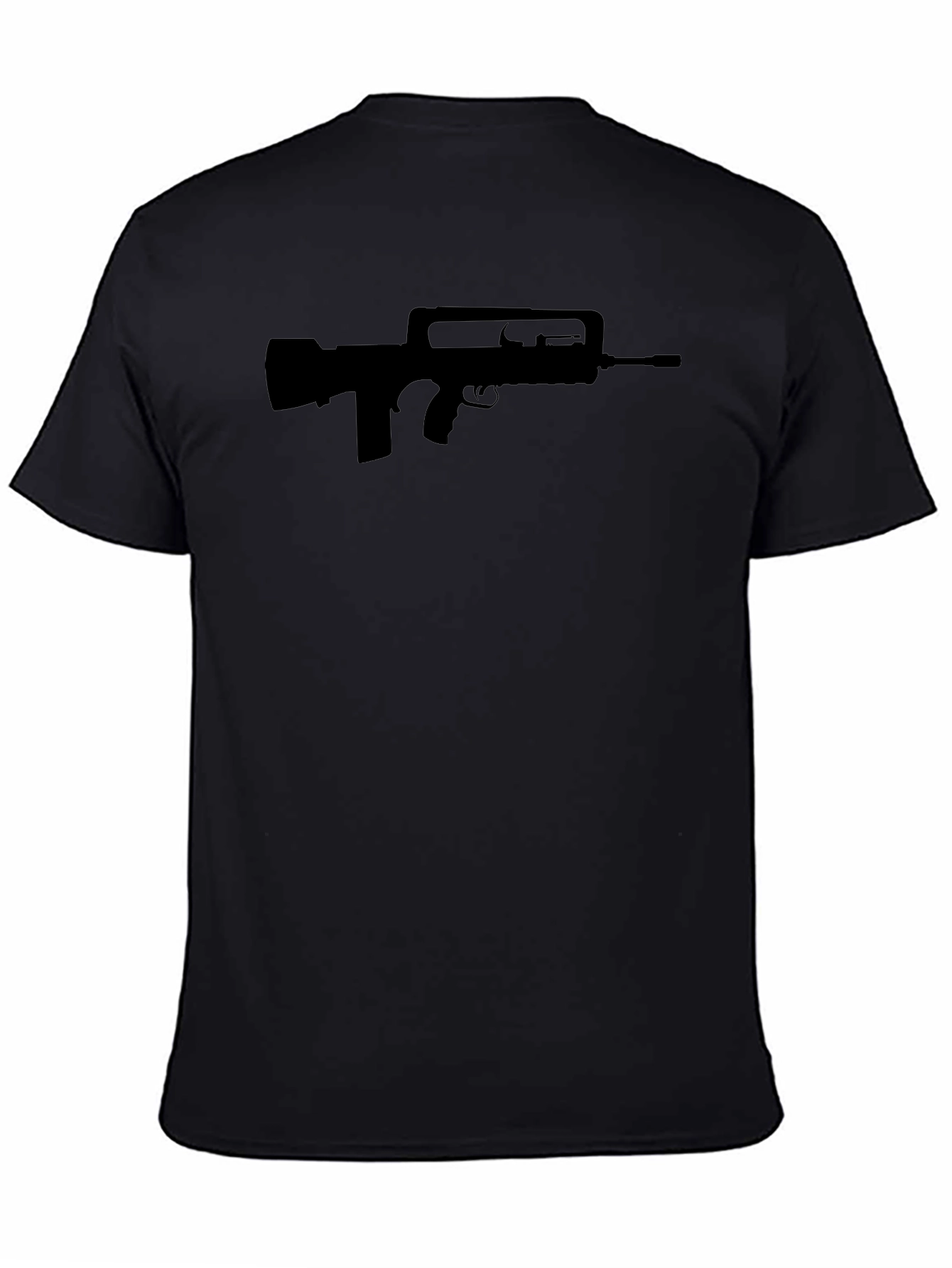 FAMAS Silhouette Black T-Shirt - Military Style Tee