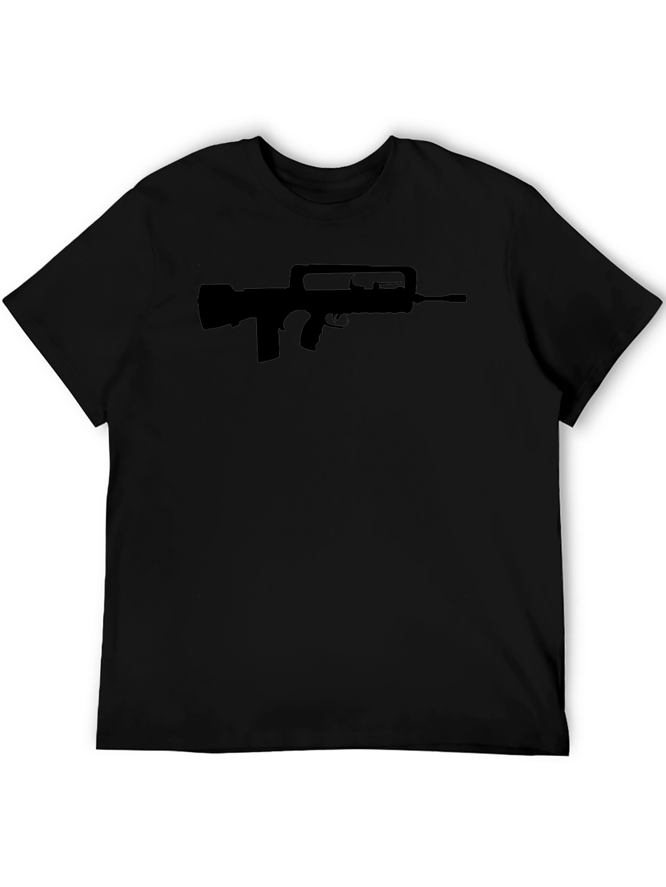 FAMAS Silhouette Black T-Shirt - Military Style Tee