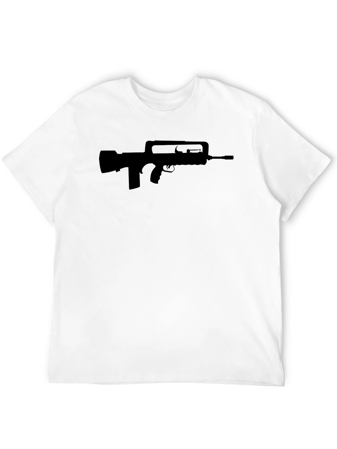FAMAS Silhouette Black T-Shirt - Military Style Tee