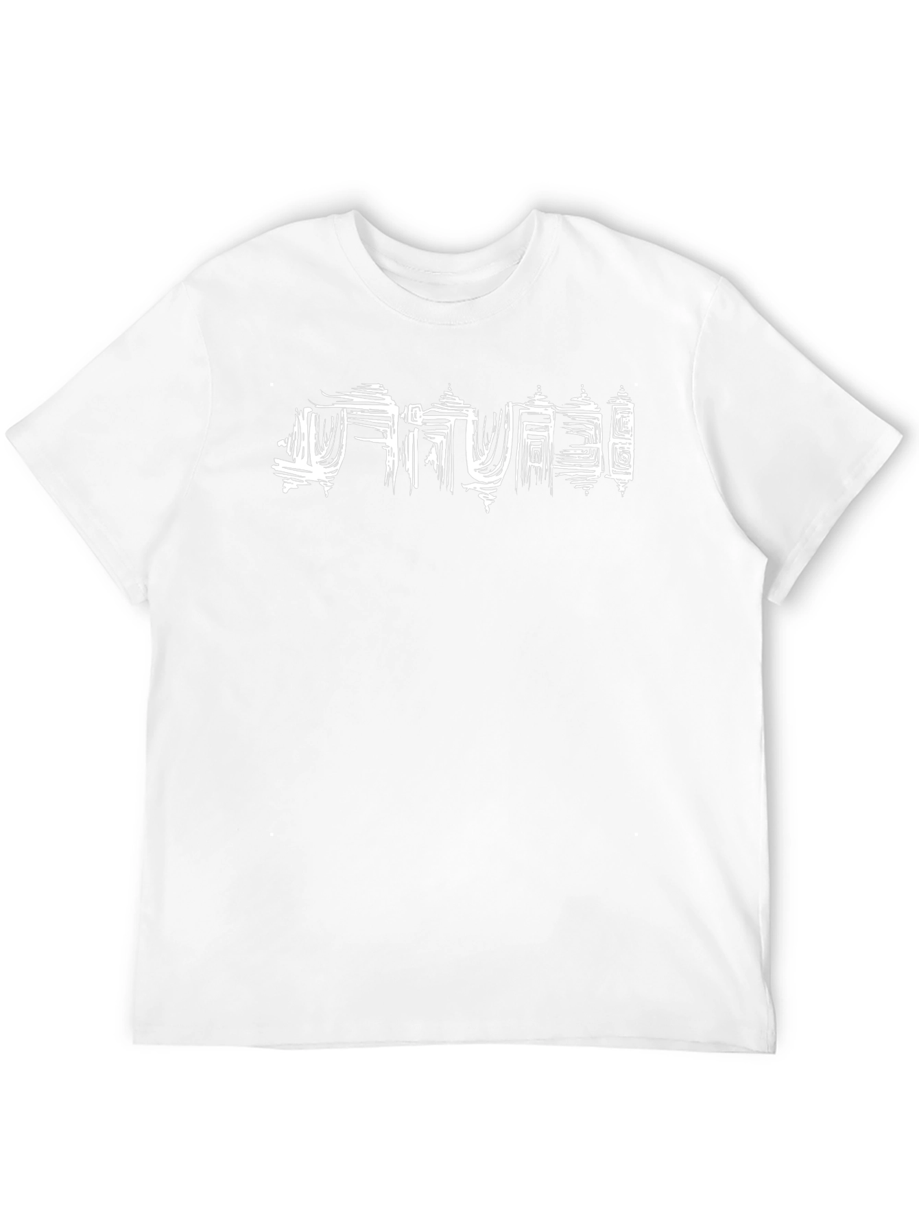 Abstract Skyline Mens Black T-Shirt