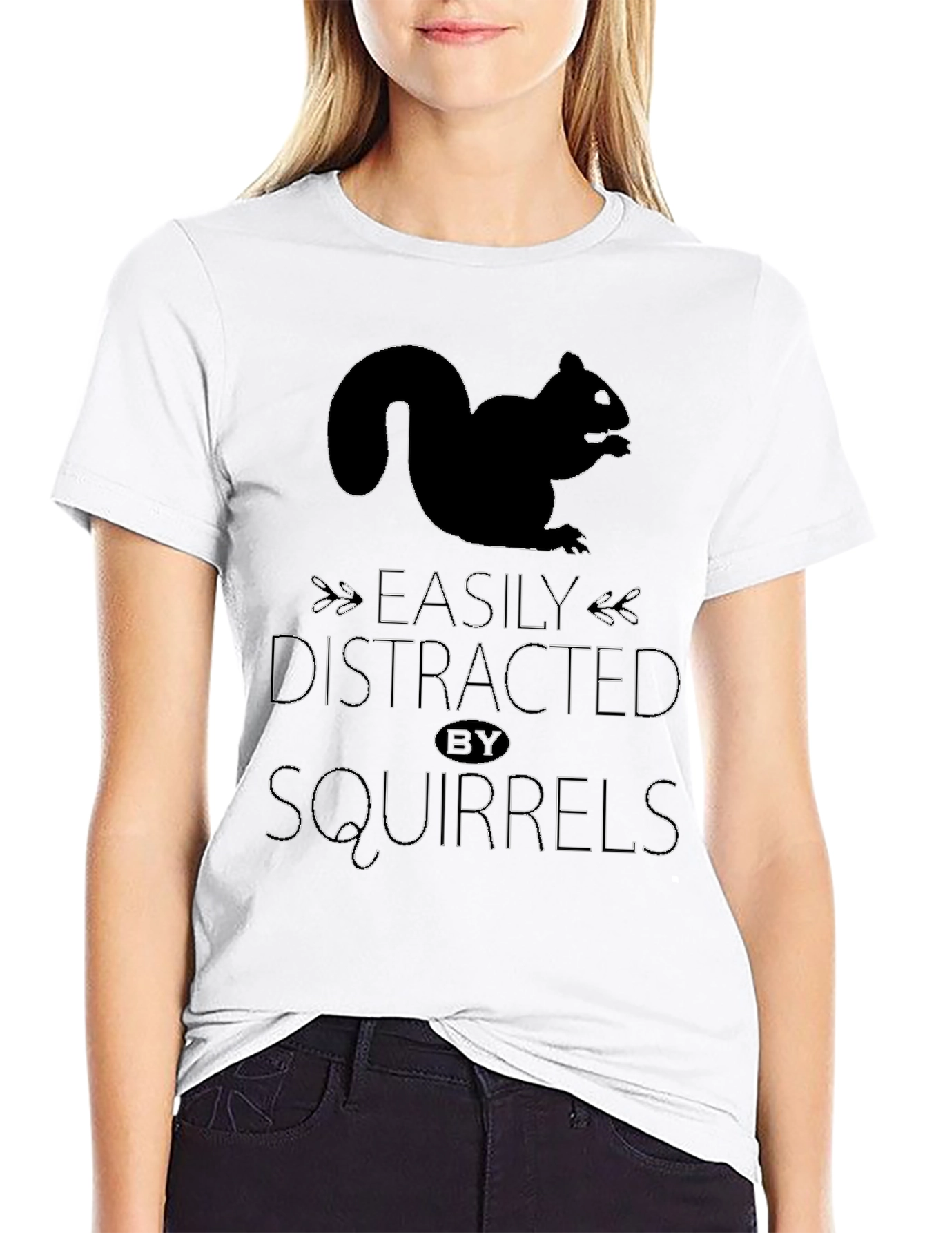 Easily Distracted by Squirrels Graphic T-Shirt