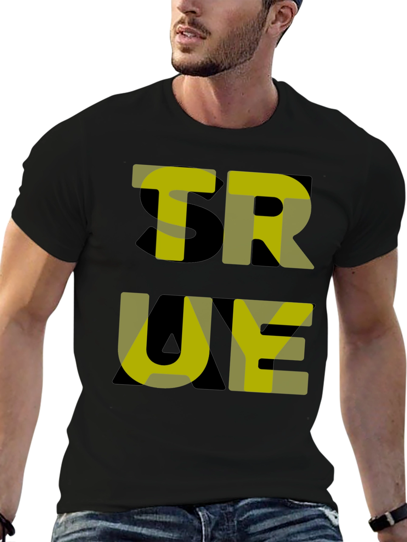 True Graphic T-Shirt - Black