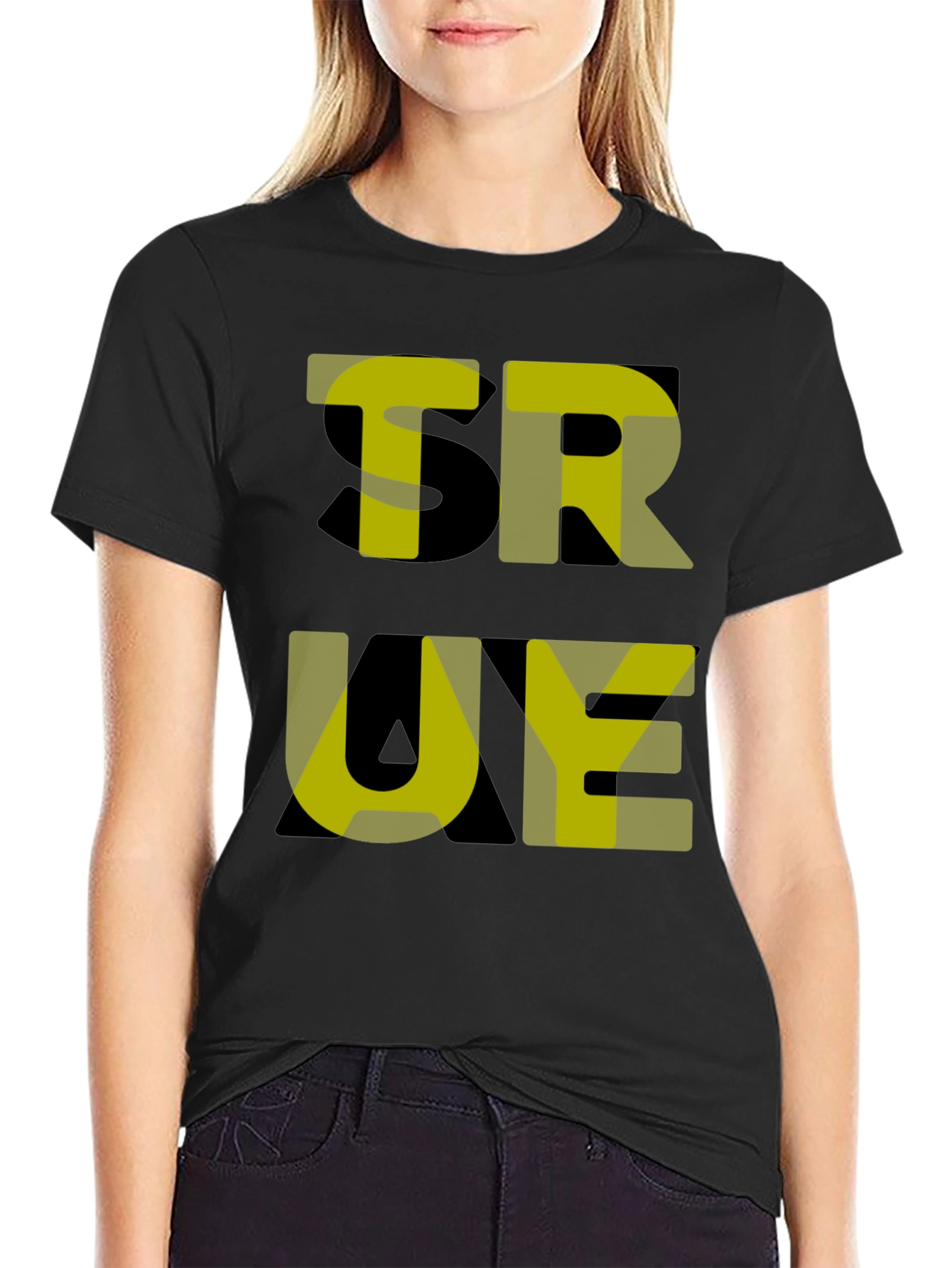True Graphic T-Shirt - Black