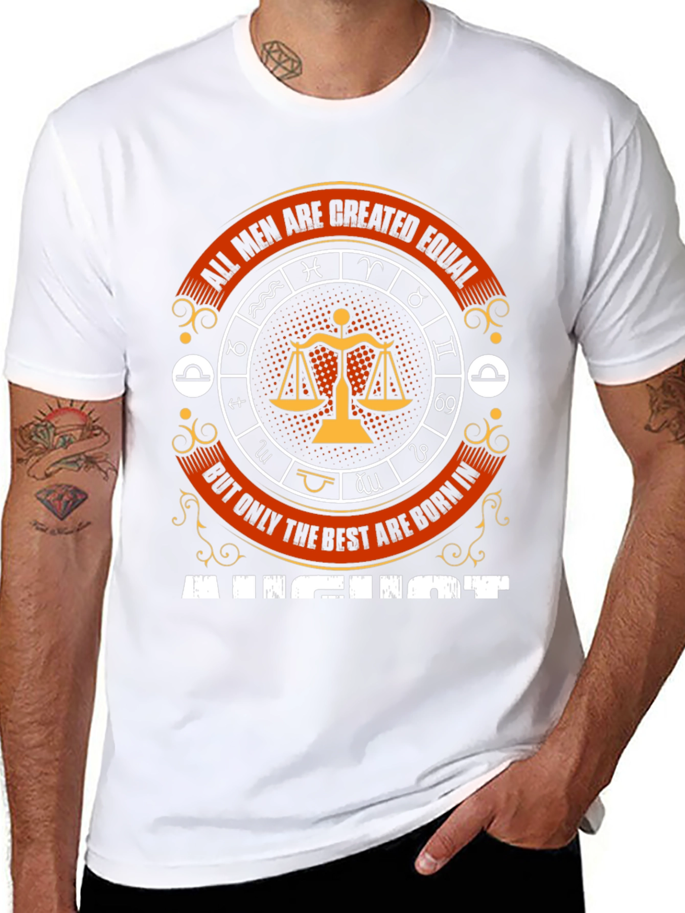 August Zodiac T-Shirt - All Men Are Created Equal