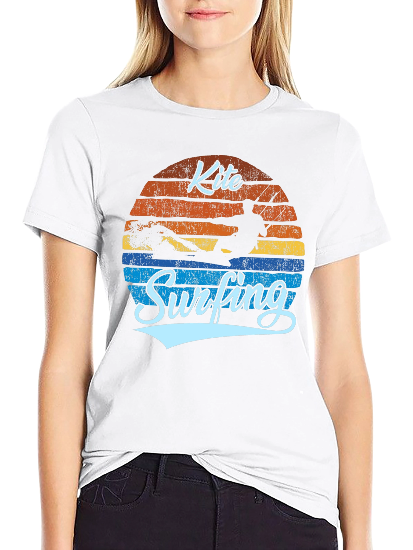 Kite Surfing Retro T-Shirt