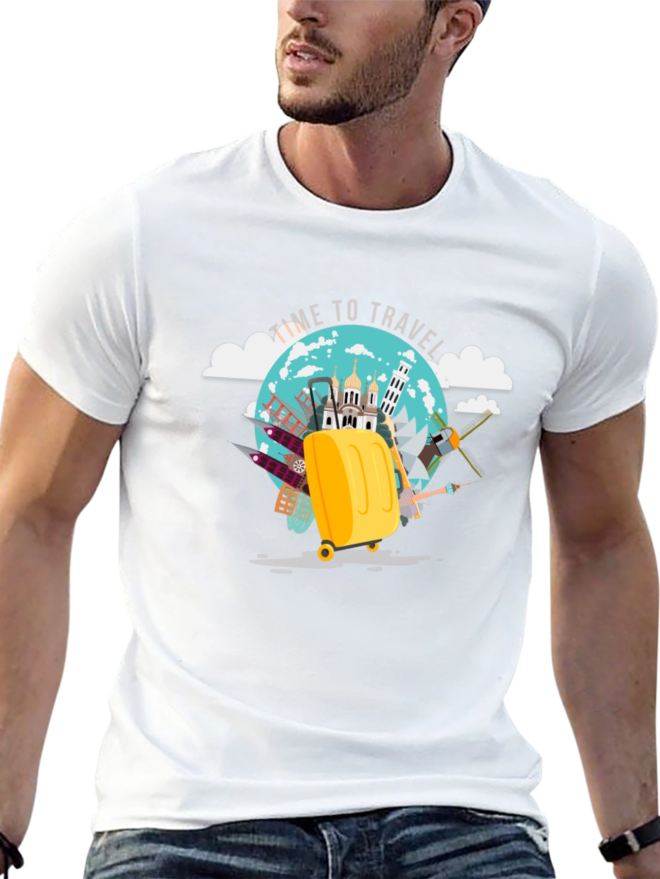 Time to Travel Graphic Tee - Adventure Awaits!