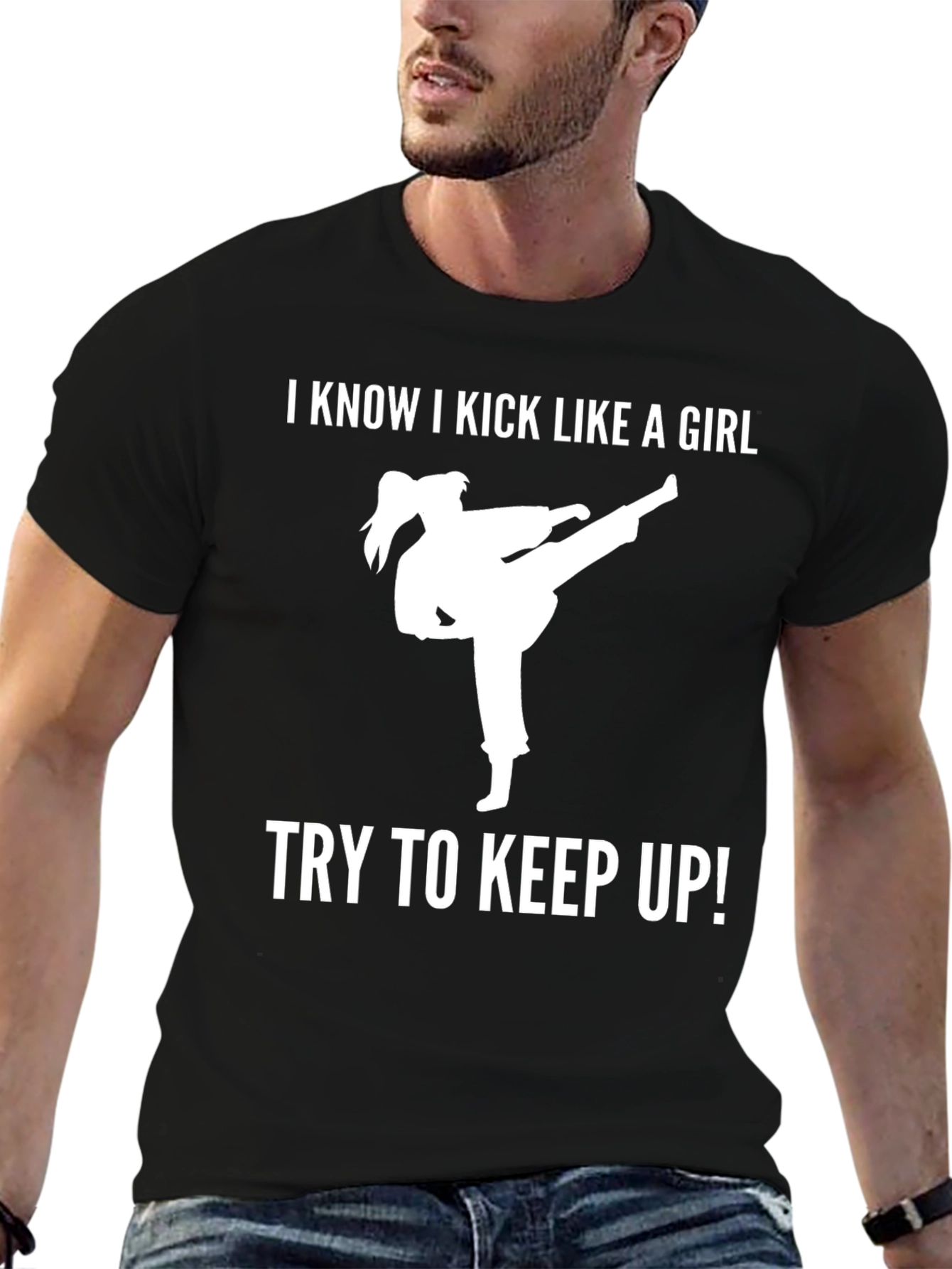 I Kick Like a Girl Tee - Karate Style!