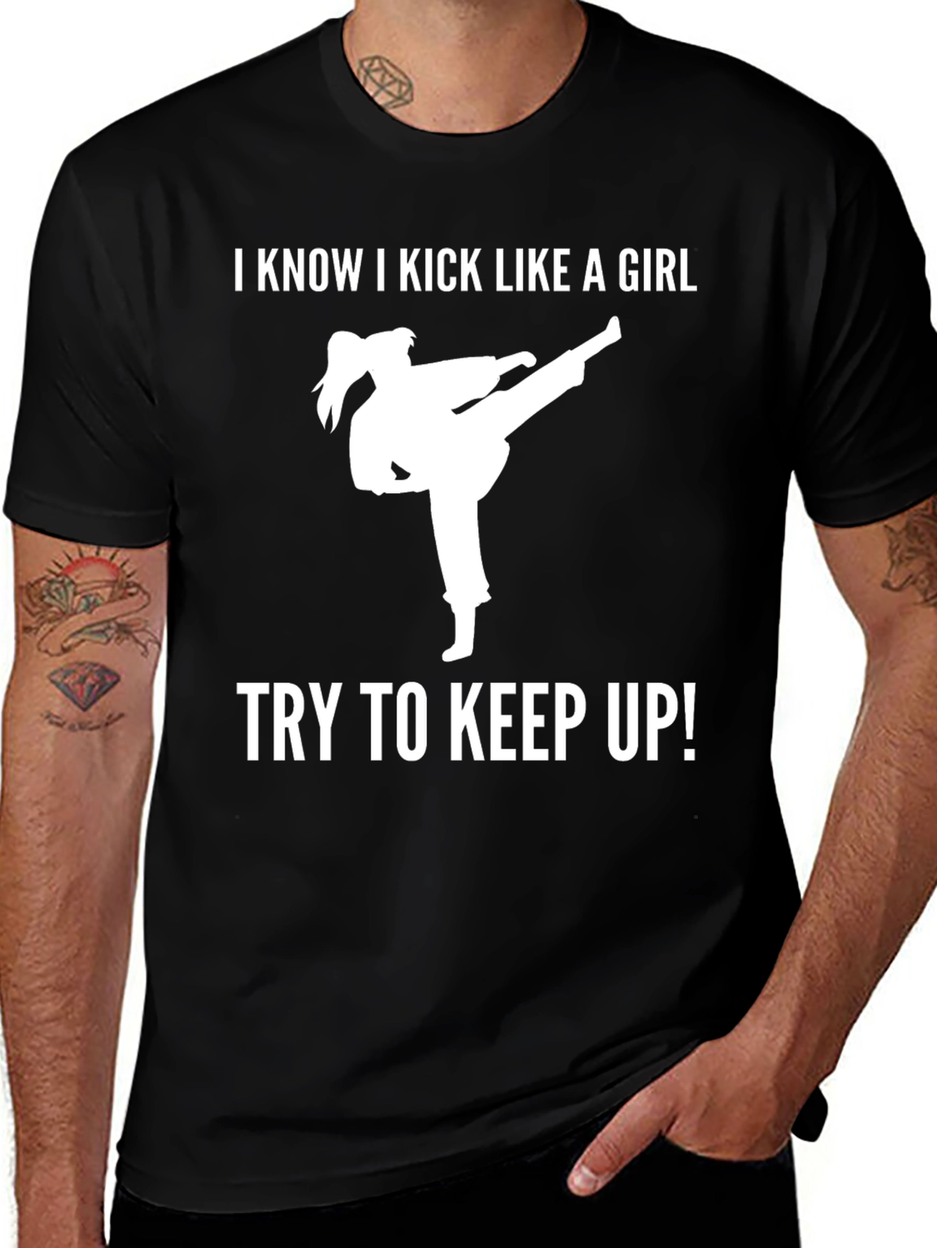 I Kick Like a Girl Tee - Karate Style!