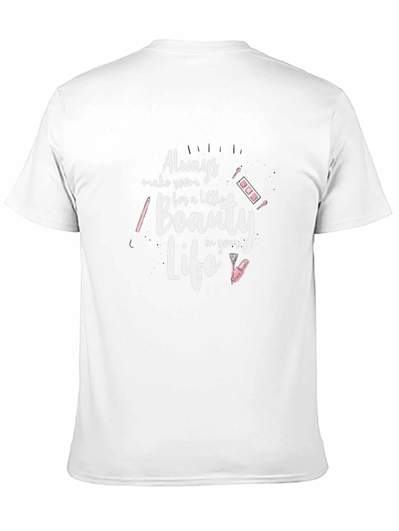 Beauty Life Graphic Tee - Trendy Black T-Shirt