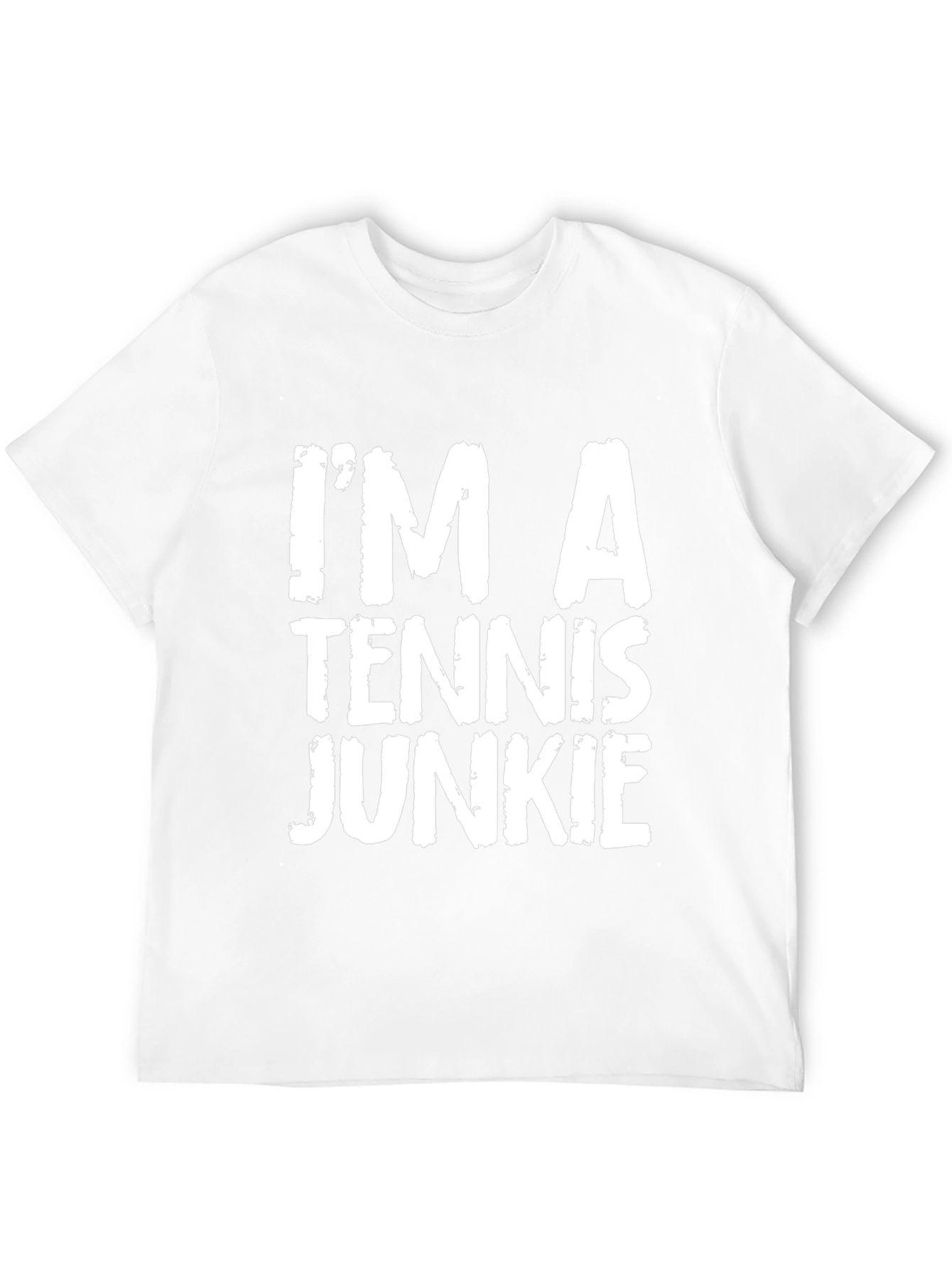 Tennis Junkie Graphic T-Shirt - Black Cotton Tee