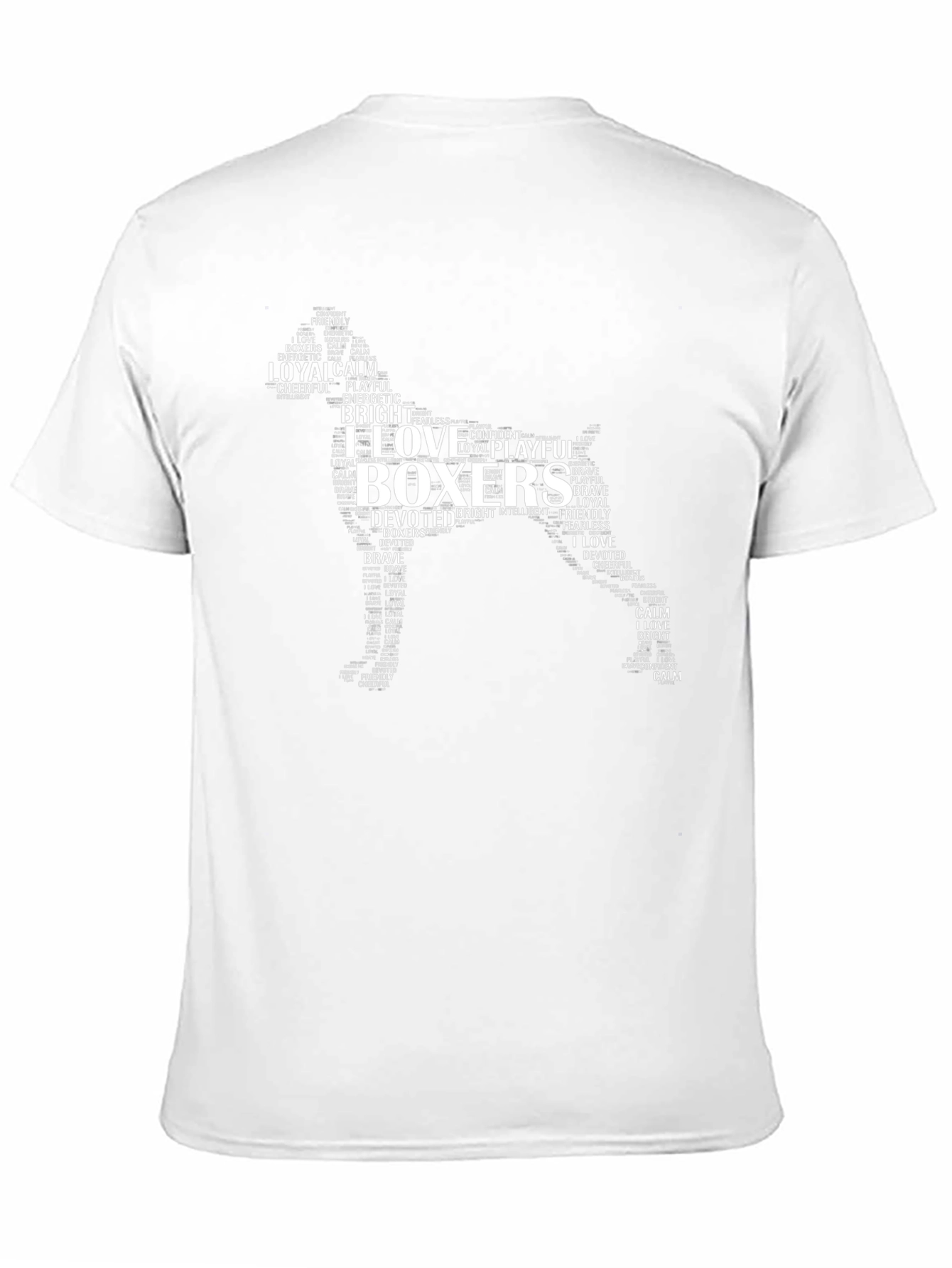 I Love Boxers Dog Breed Word Art T-Shirt