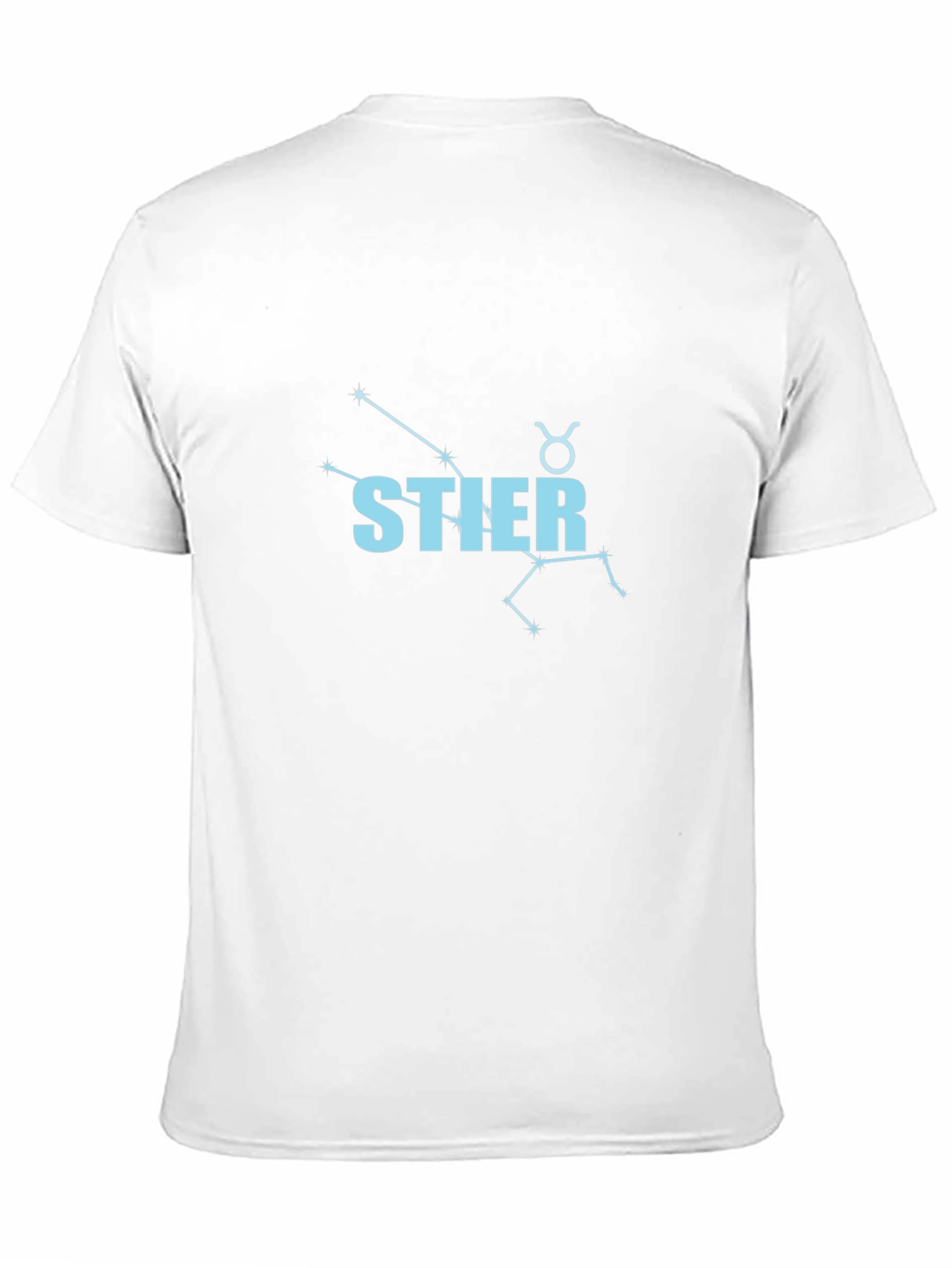 Black Taurus Zodiac Constellation T-Shirt