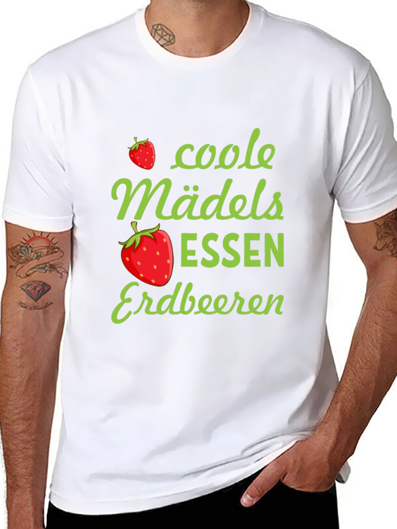 Coole Mädels Essen Erdbeeren Graphic T-Shirt