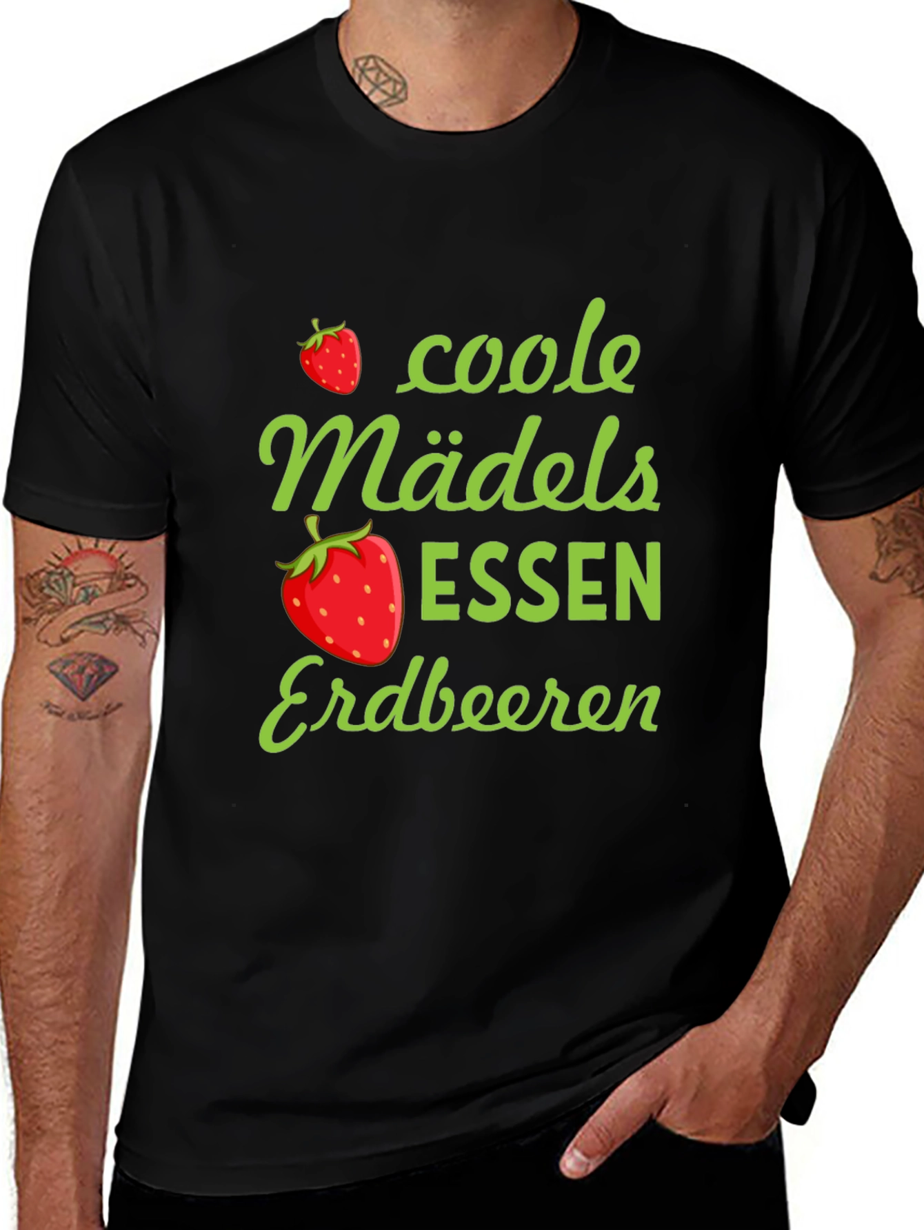 Coole Mädels Essen Erdbeeren Graphic T-Shirt