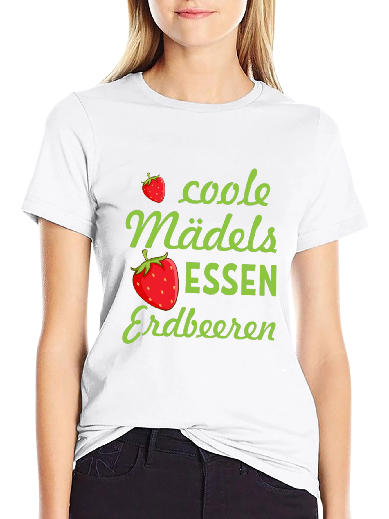 Coole Mädels Essen Erdbeeren Graphic T-Shirt