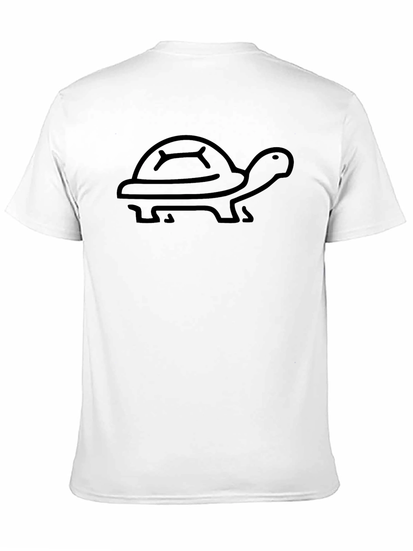 Turtle Graphic Tee - Black Cotton T-Shirt