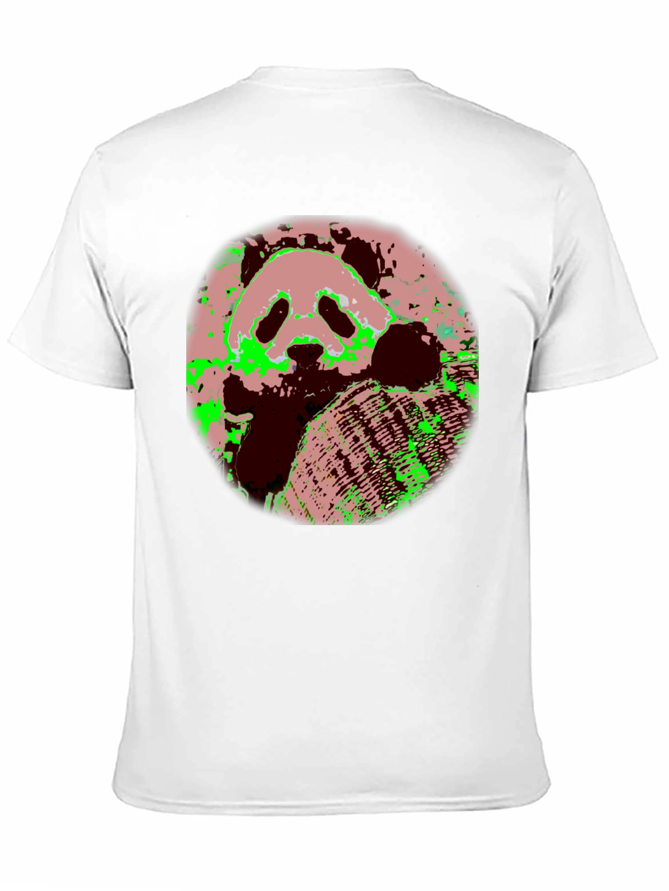 Panda Print Black T-Shirt - Unique Graphic Tee