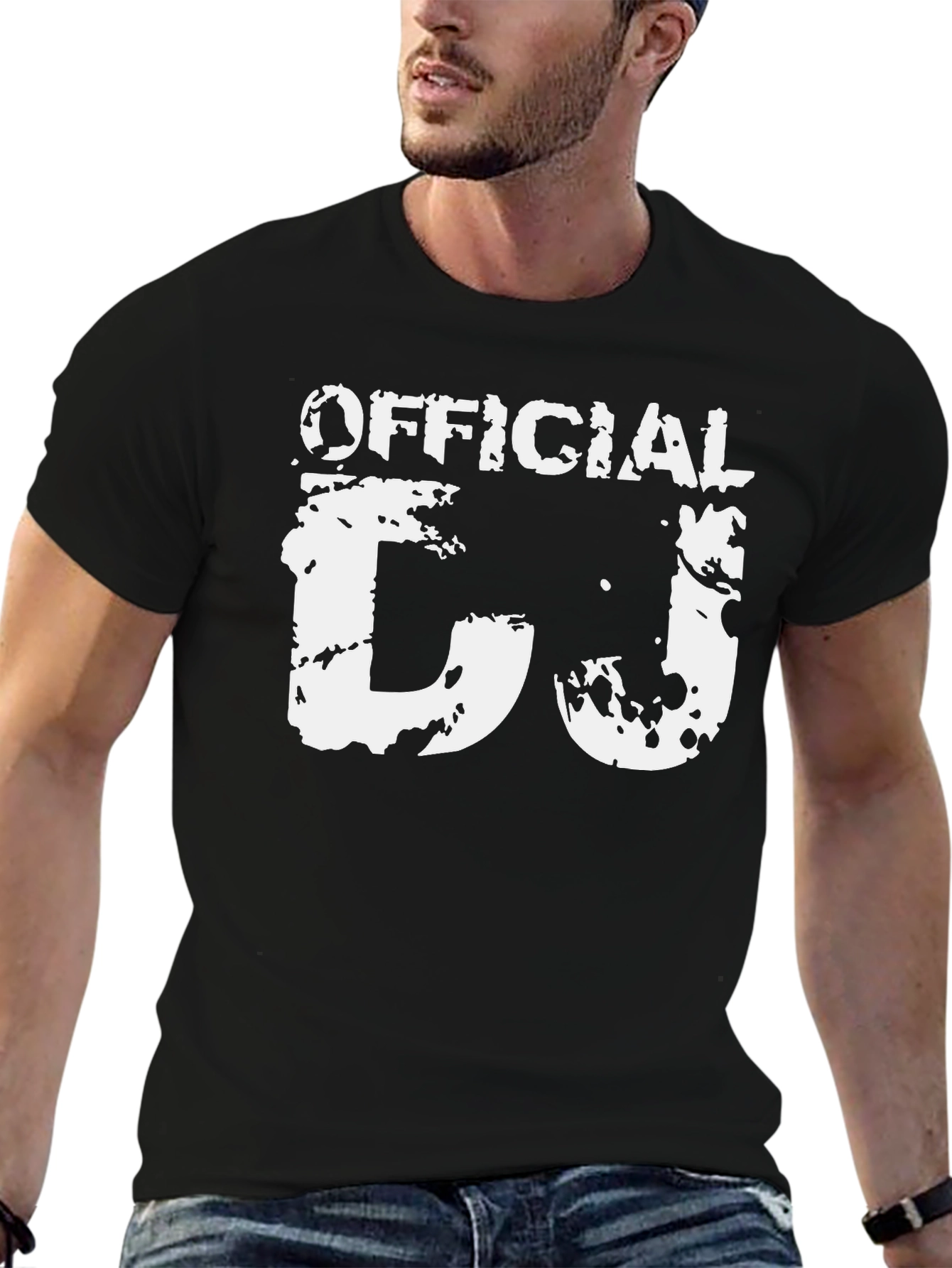 Official DJ Black T-Shirt Graphic Tee