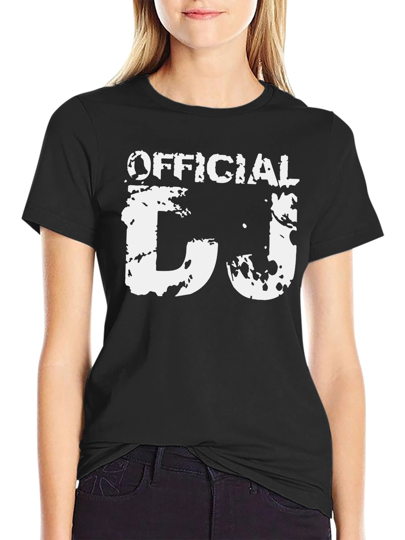 Official DJ Black T-Shirt Graphic Tee