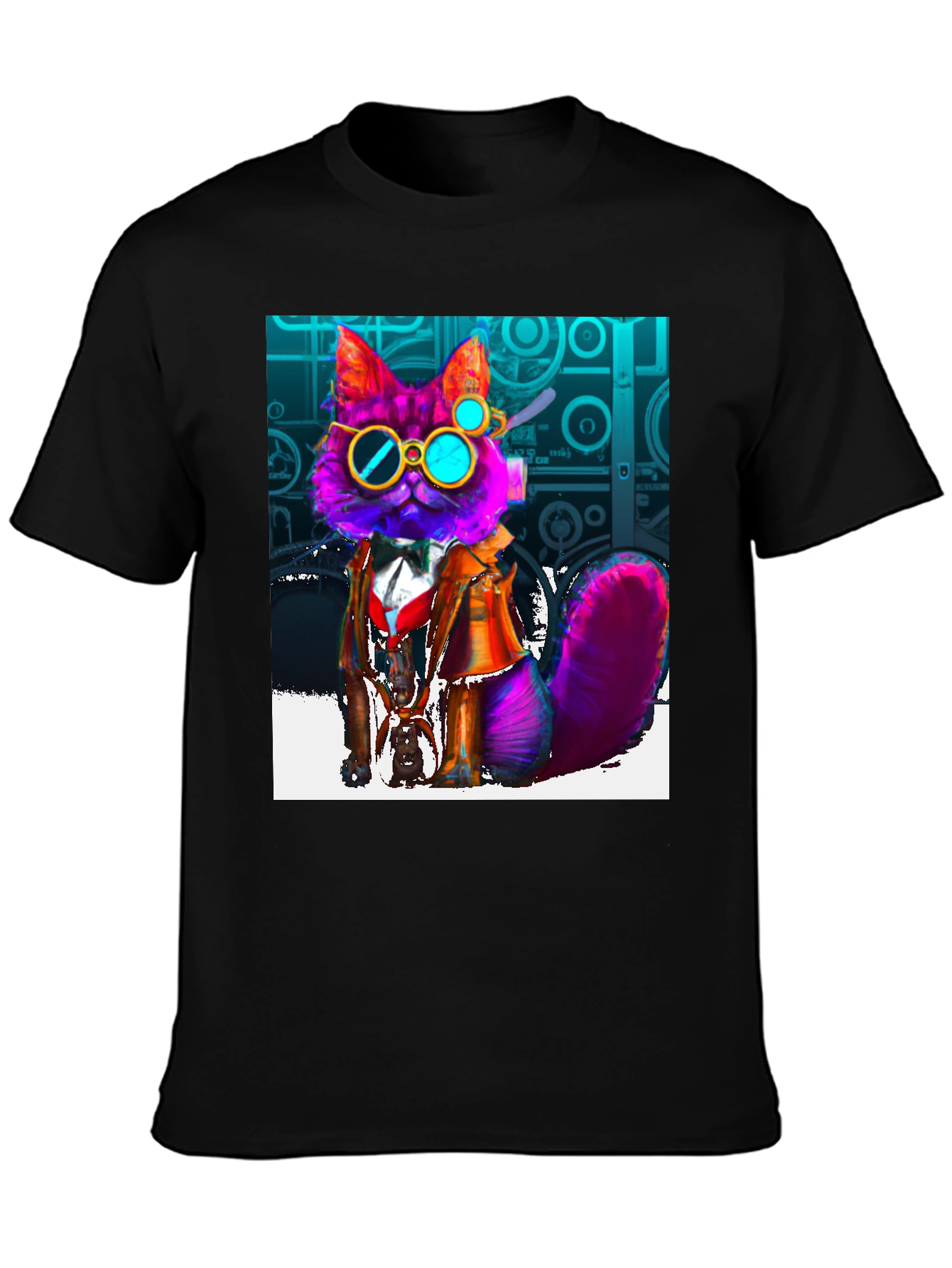 Steampunk Cat Graphic Tee