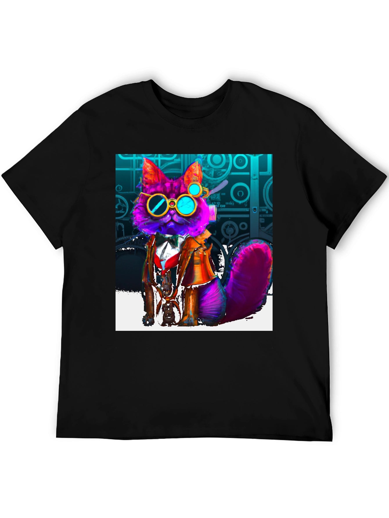 Steampunk Cat Graphic Tee