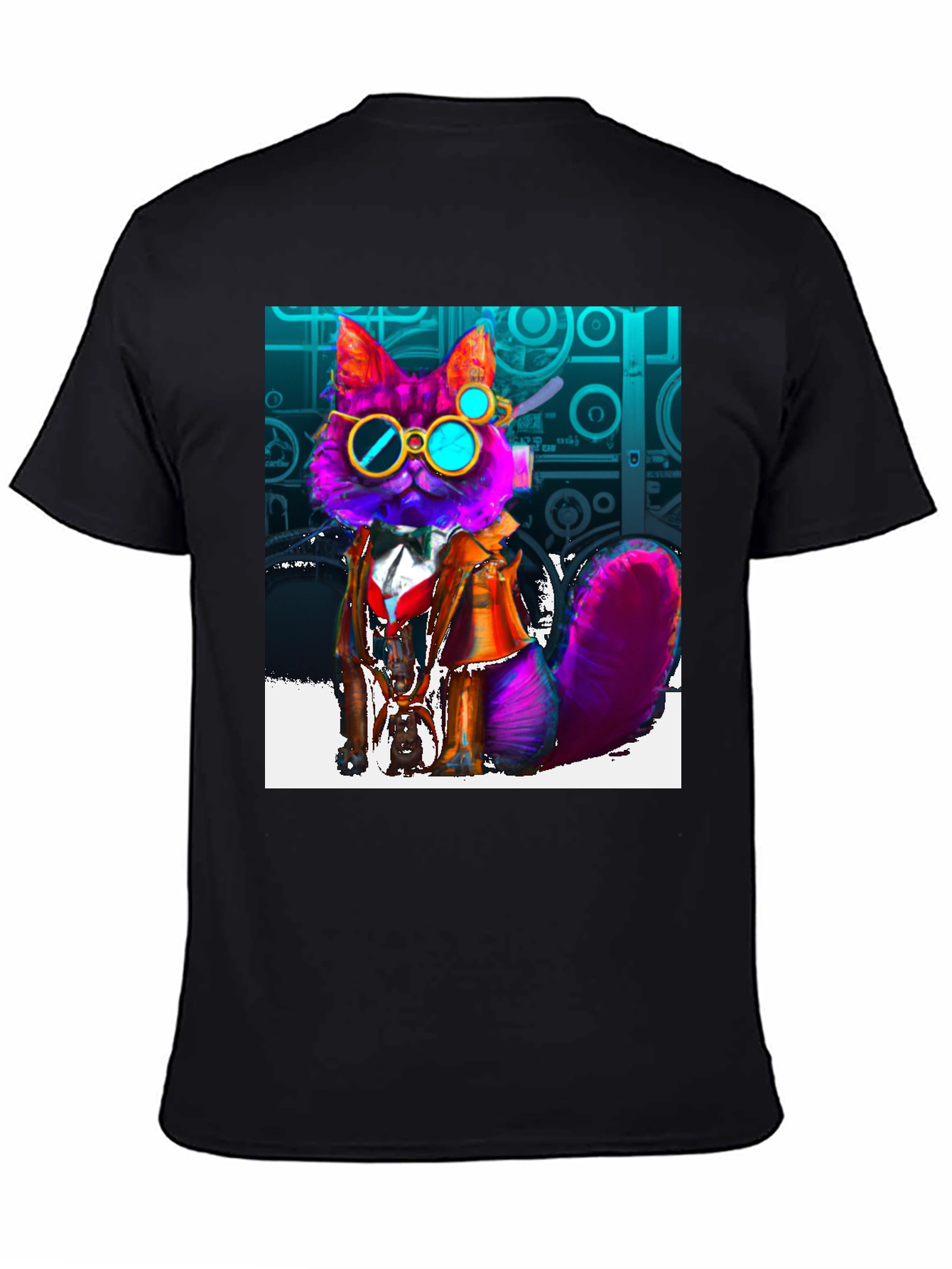 Steampunk Cat Graphic Tee