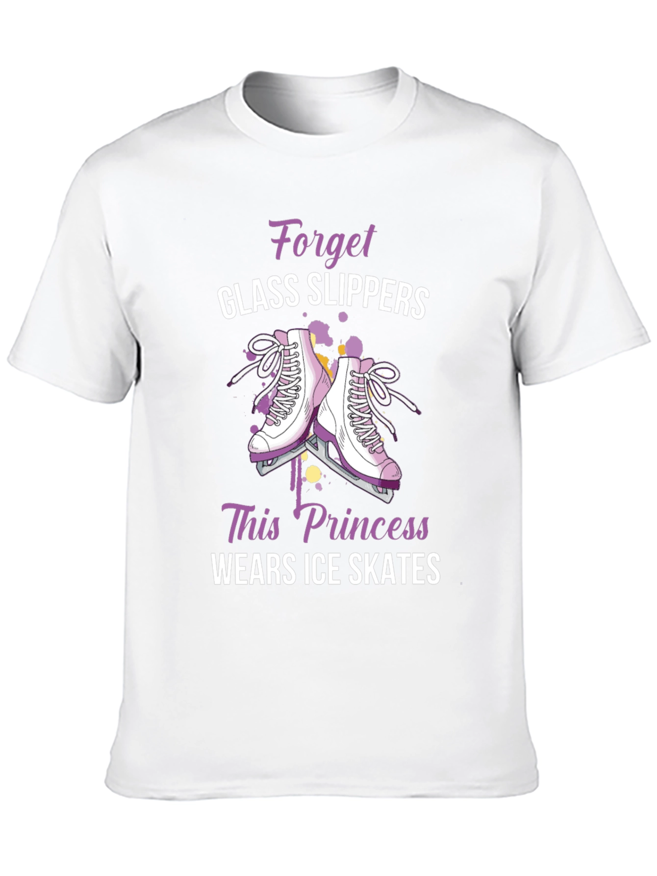 Ice Skates Princess Graphic T-Shirt