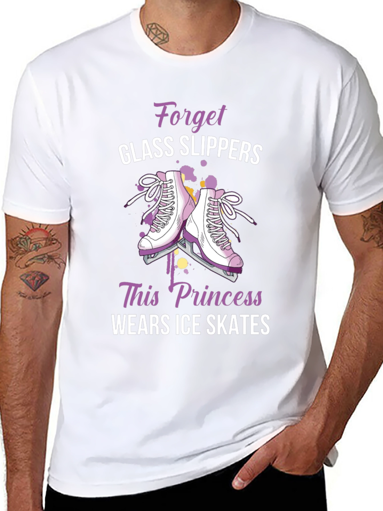 Ice Skates Princess Graphic T-Shirt