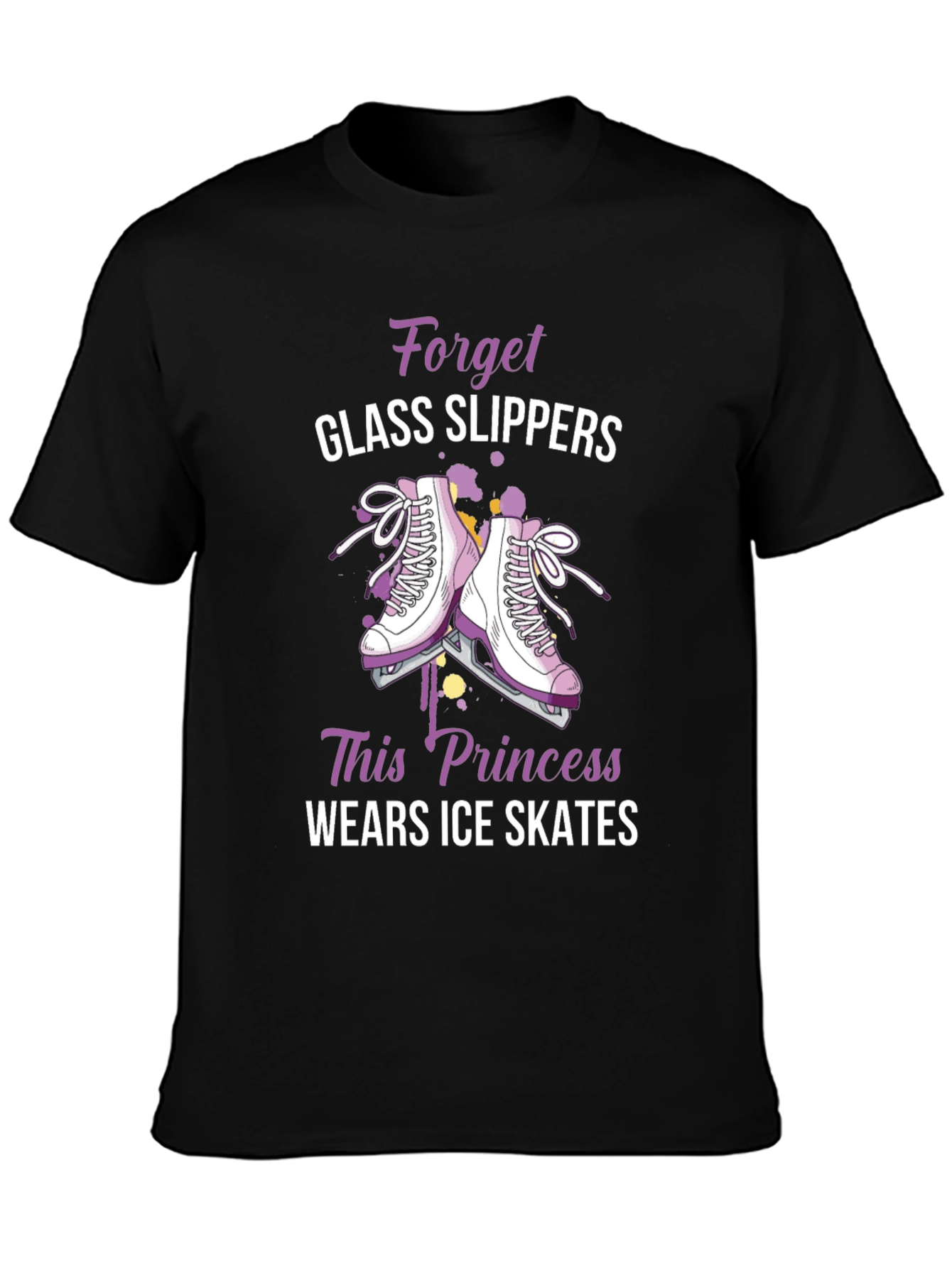 Ice Skates Princess Graphic T-Shirt