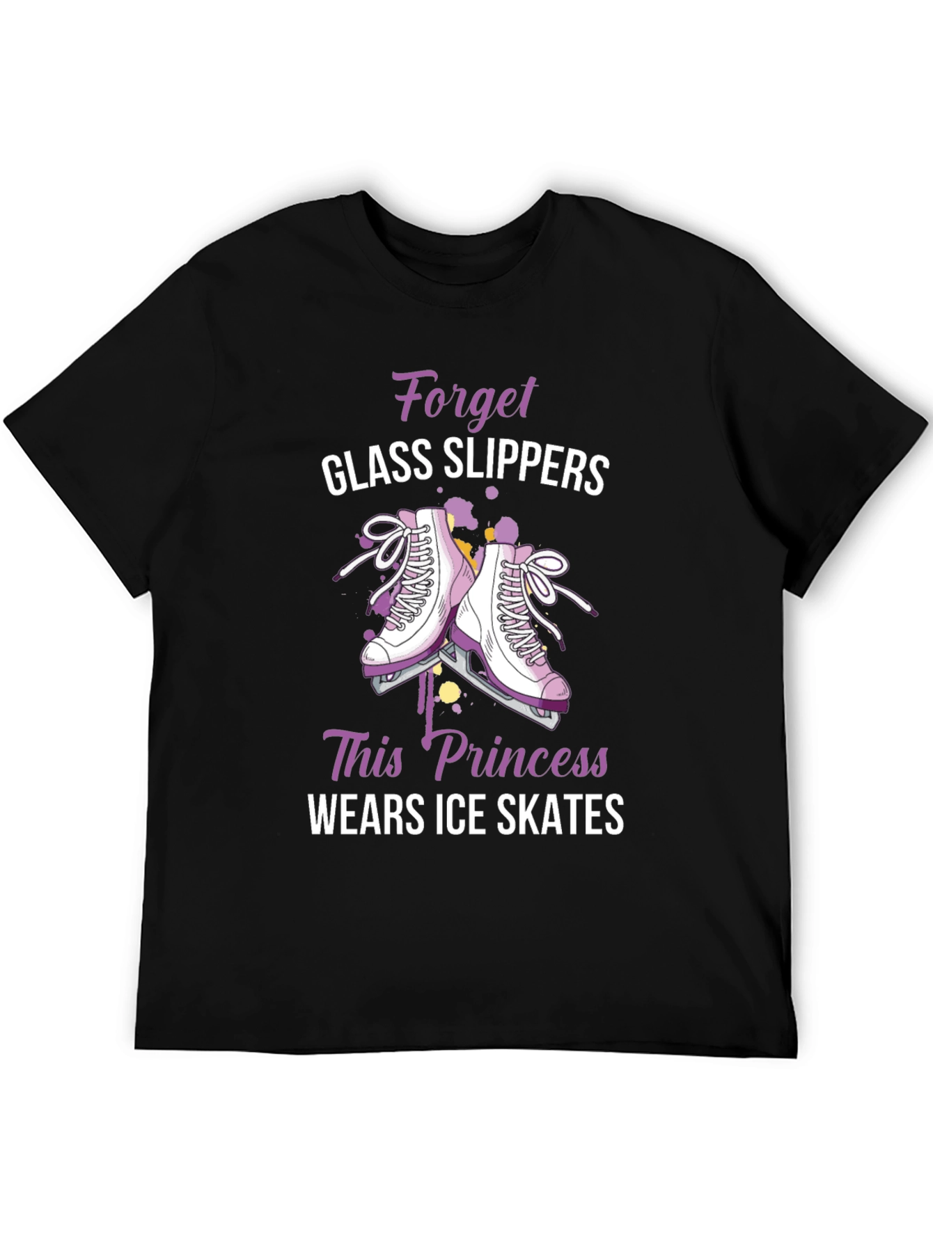 Ice Skates Princess Graphic T-Shirt