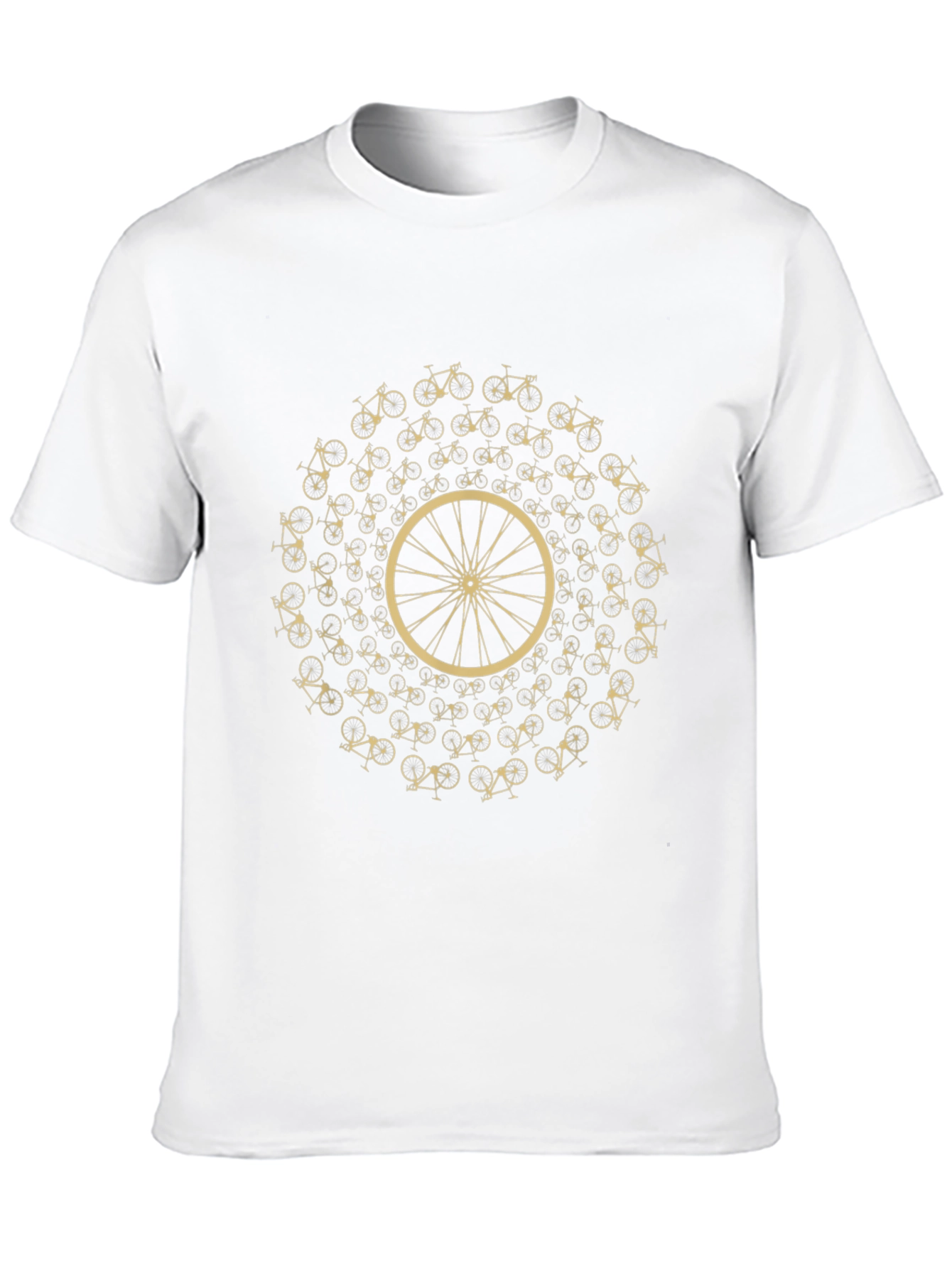 Cycling Mandala Black Graphic Tee