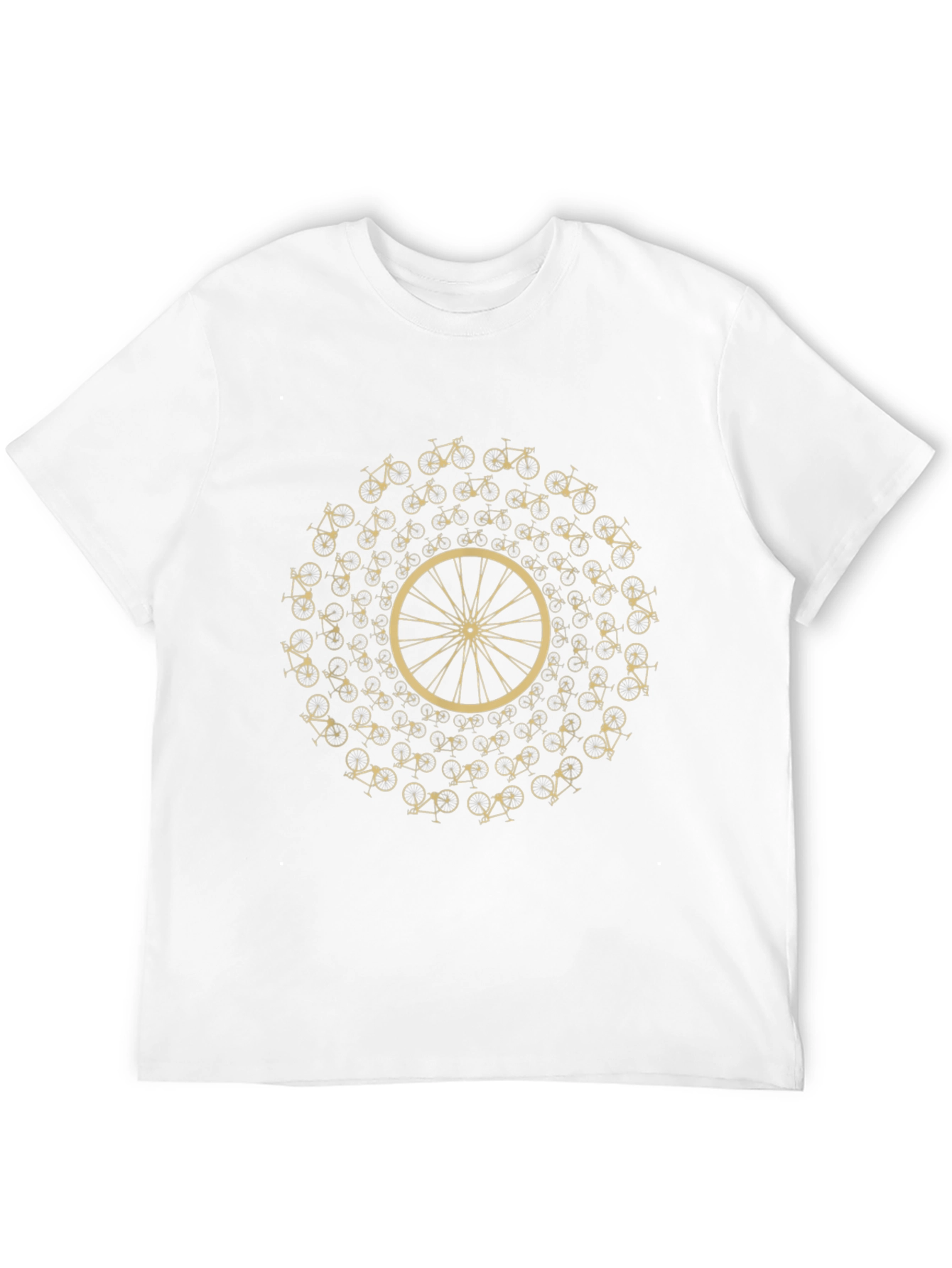 Cycling Mandala Black Graphic Tee