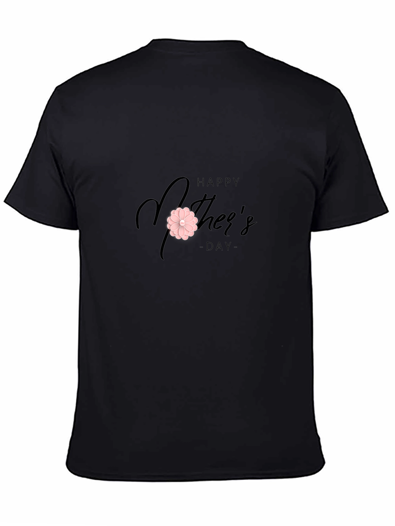 Happy Mothers Day Black Graphic Tee