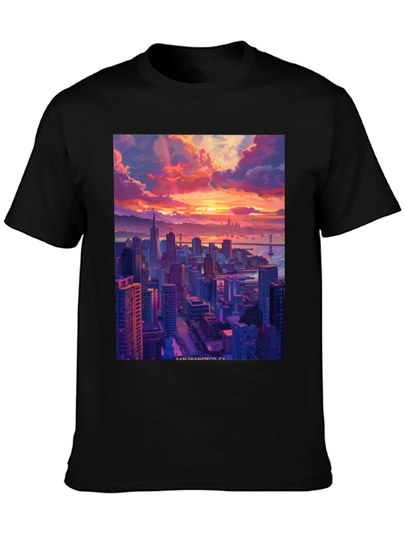 San Francisco Cityscape Graphic T-Shirt