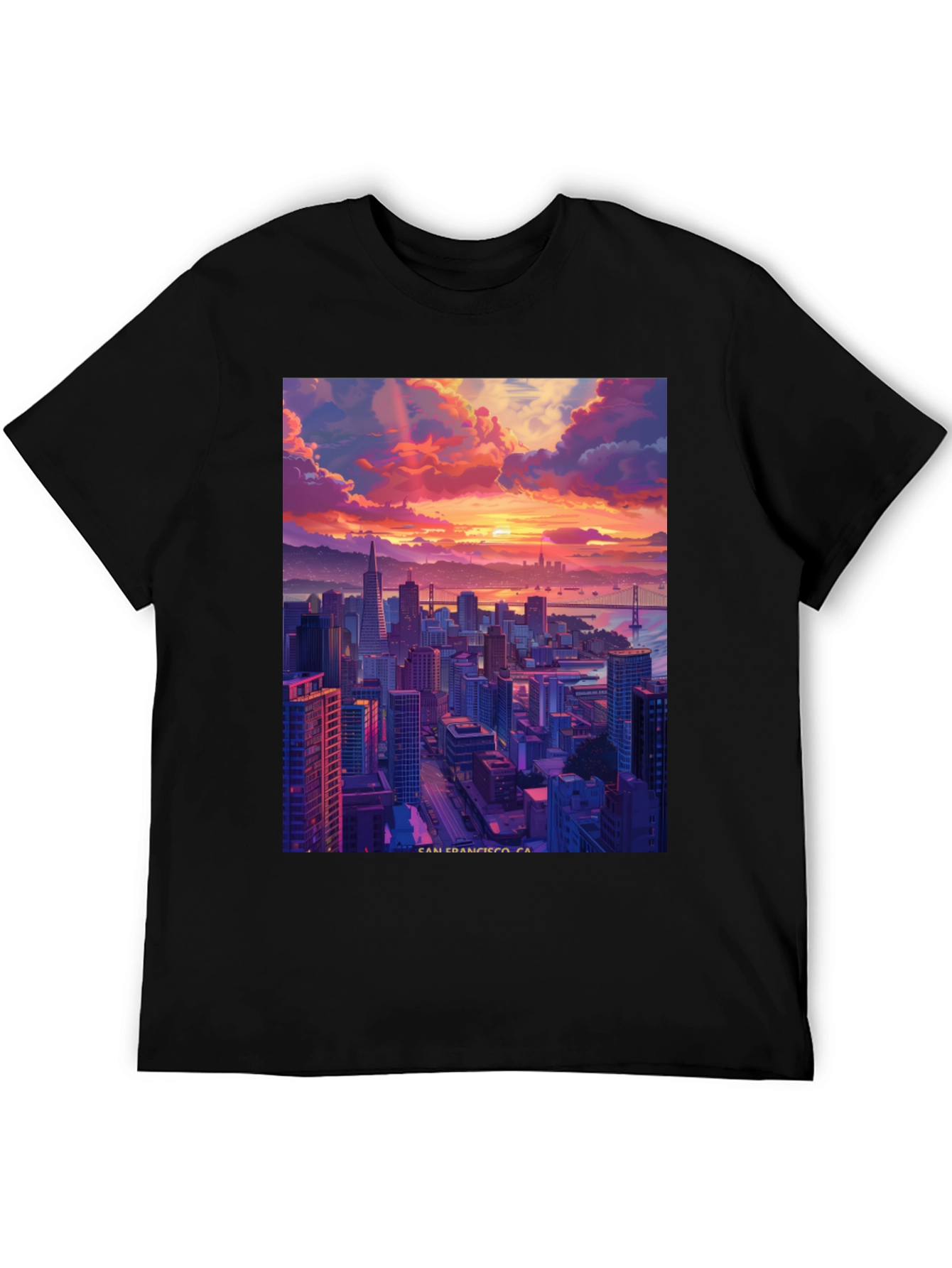 San Francisco Cityscape Graphic T-Shirt