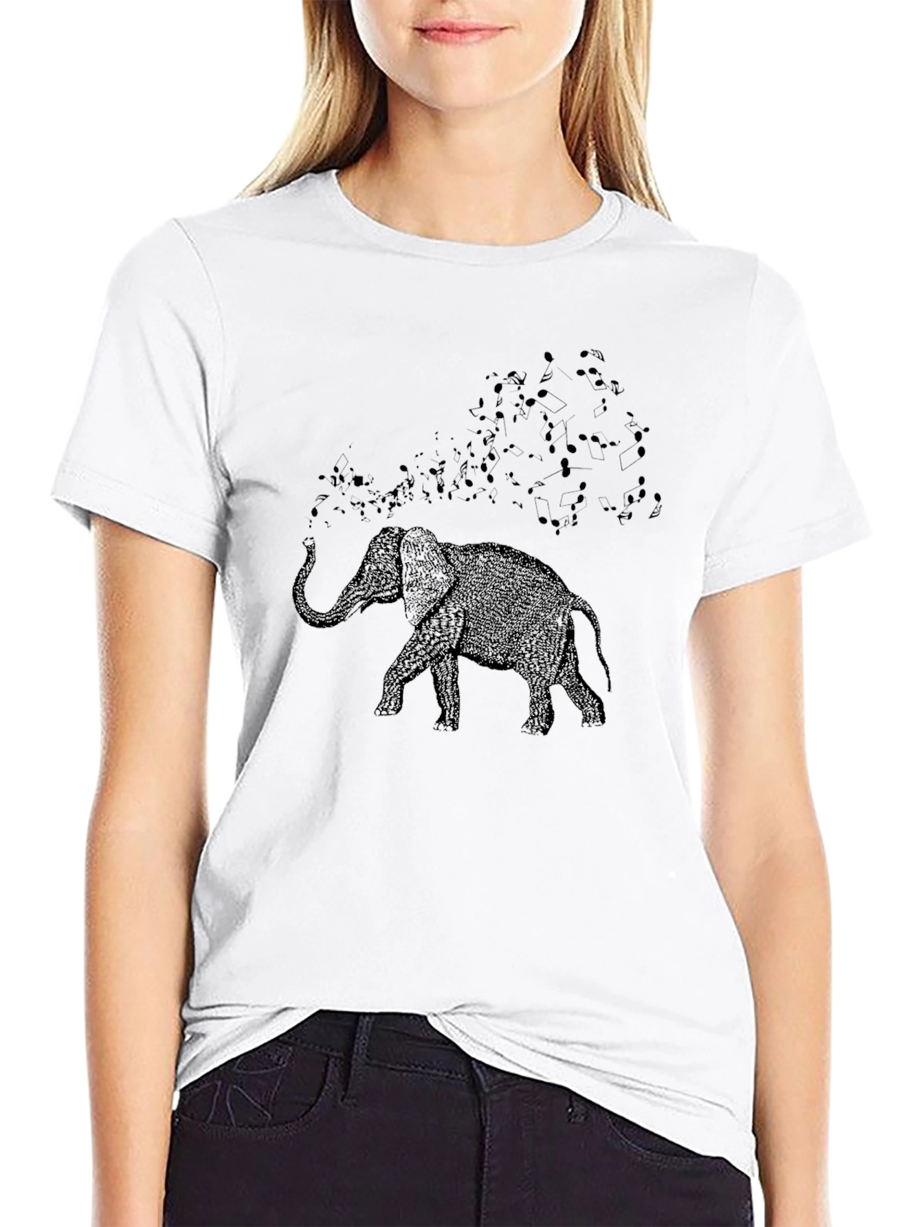 Elephant Music T-Shirt - Stylish Graphic Tee