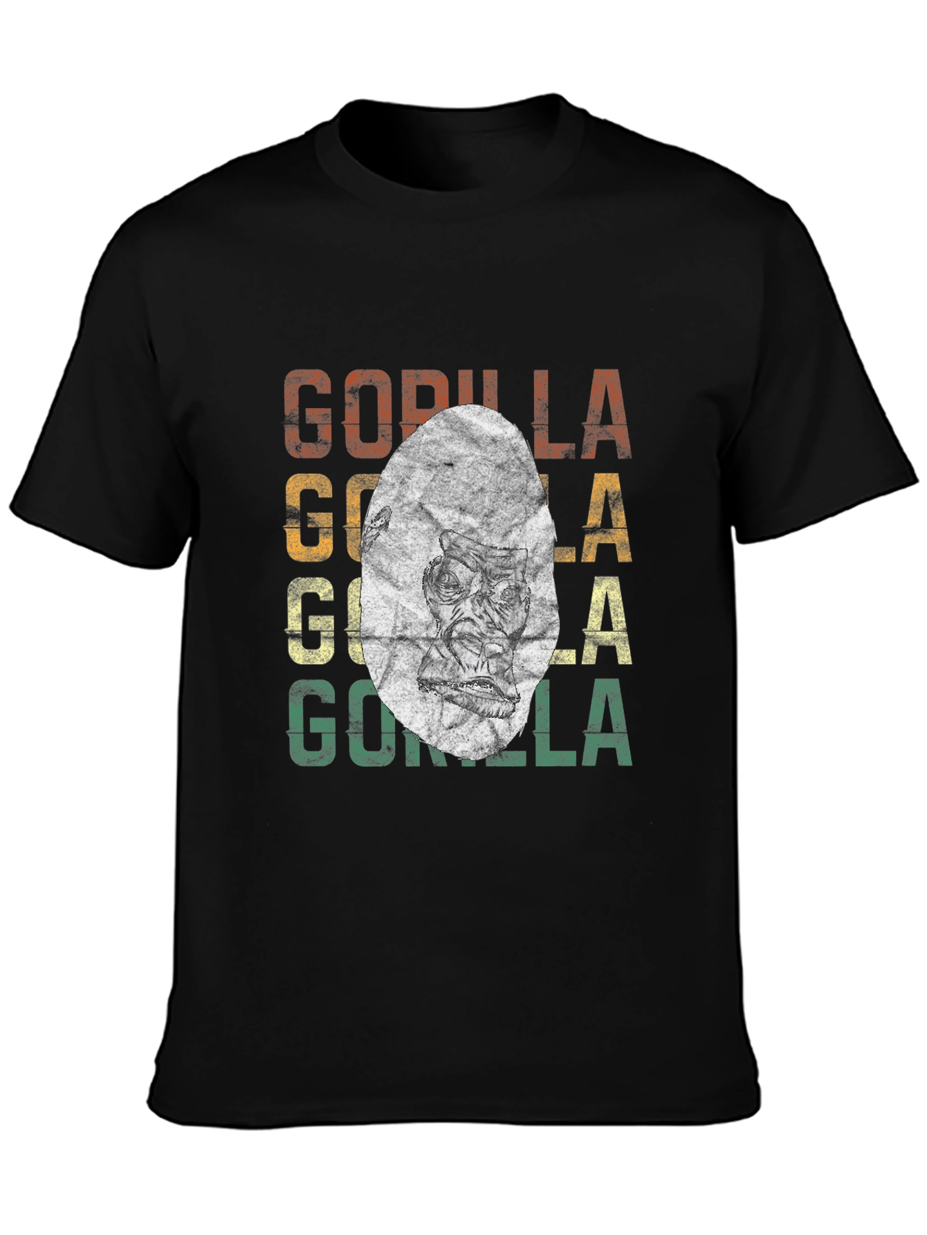 Retro Gorilla Graphic T-Shirt