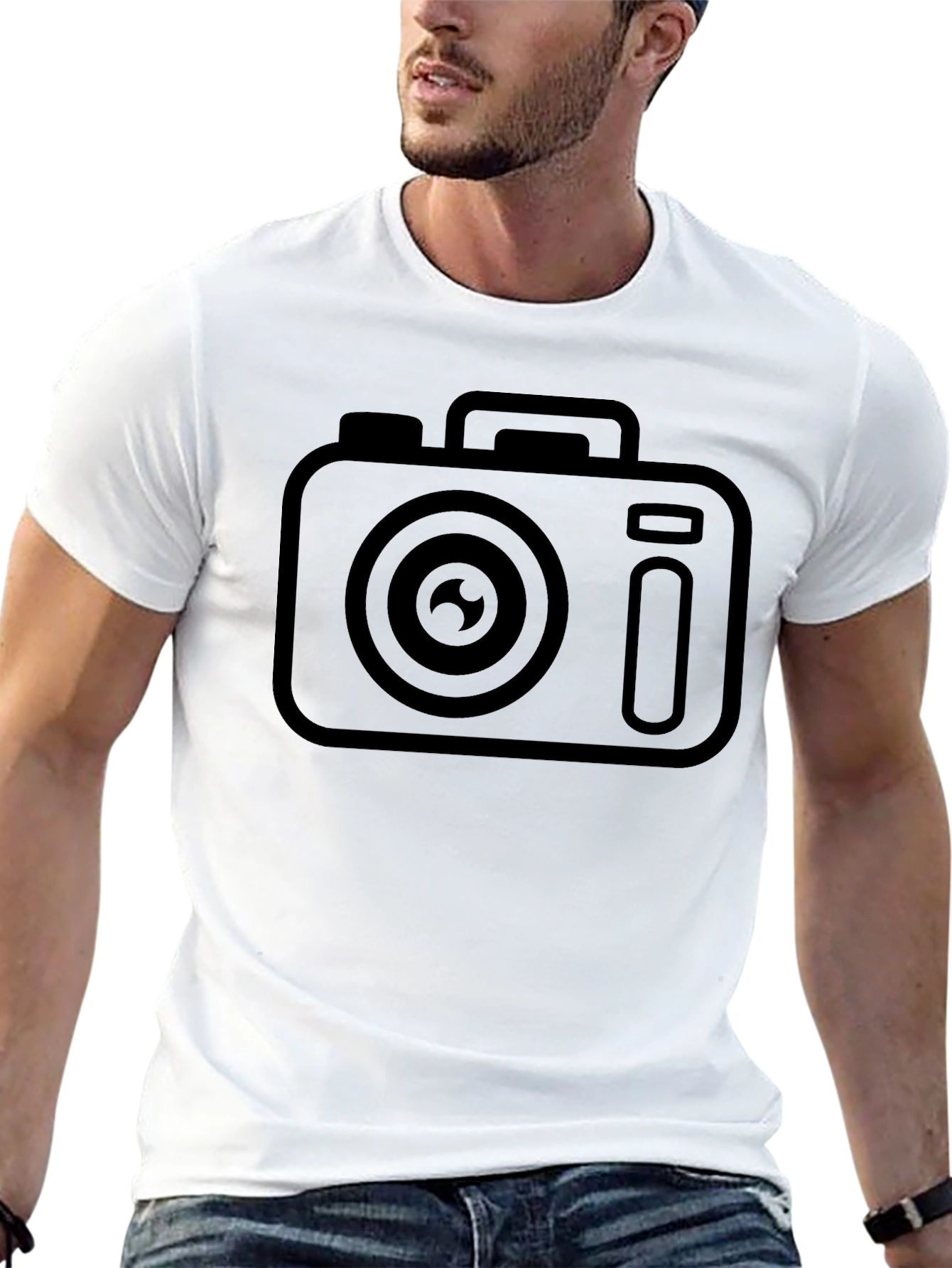 Camera Icon T-Shirt - Casual Style